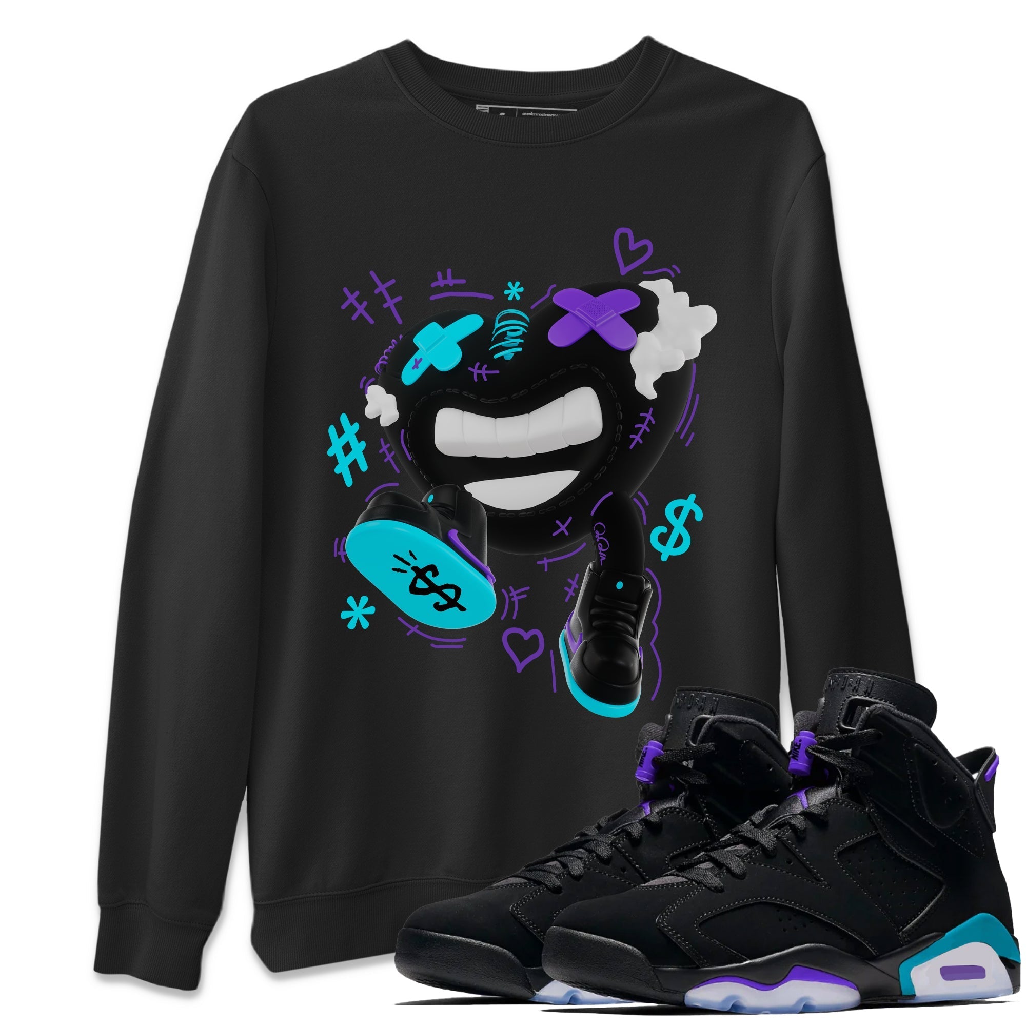 Walk In Love snkmatch Tee - Air Jordan 6 Aqua