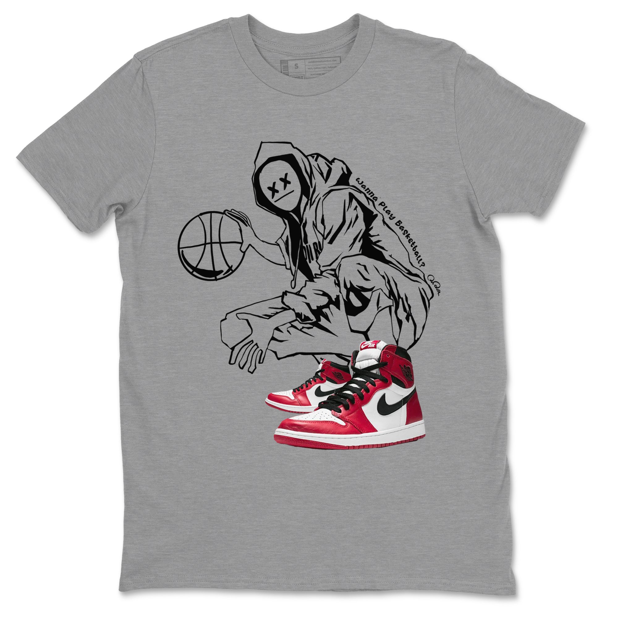 Wanna Play Basketball snkmatch Tee - Air Jordan 1 Chicago
