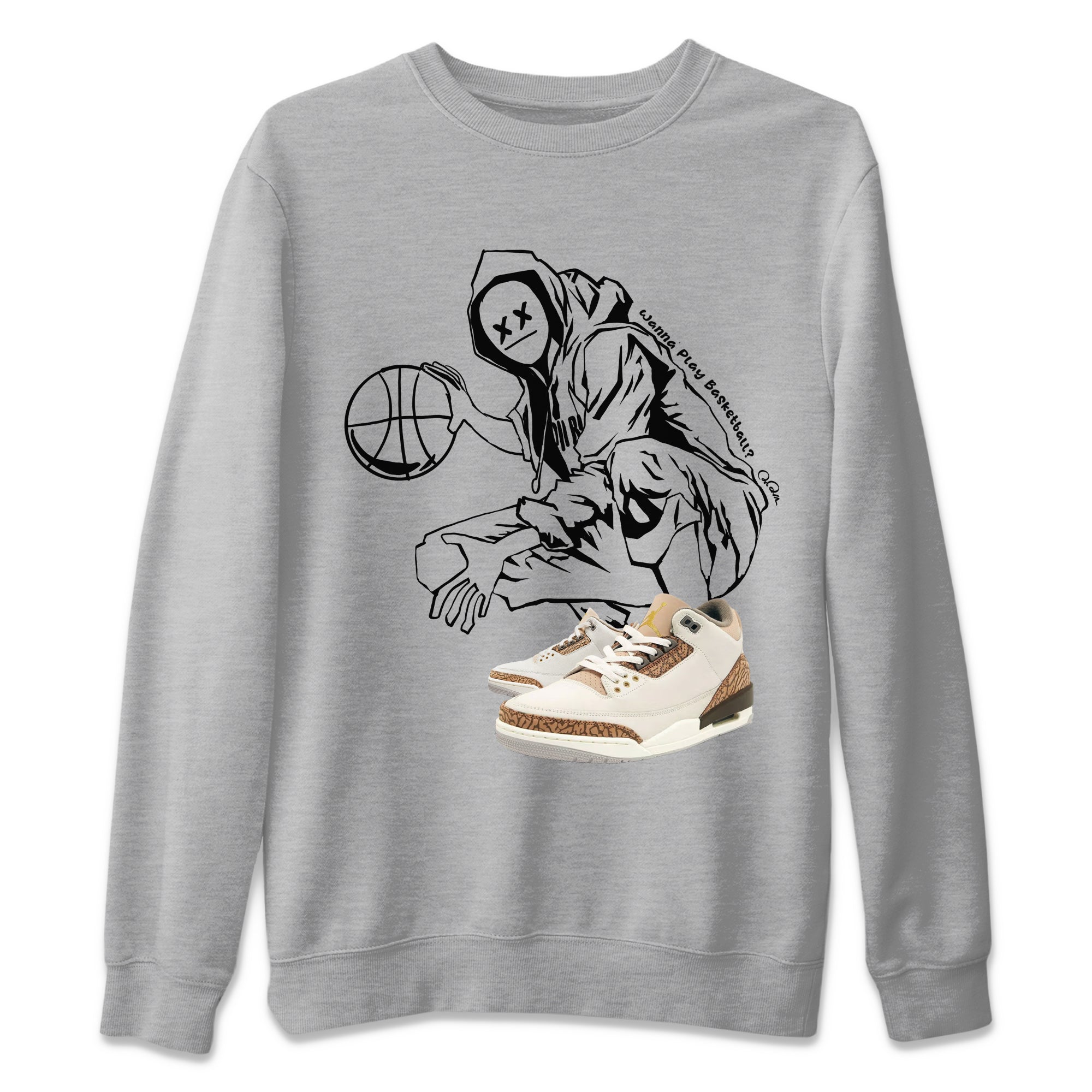Wanna Play Basketball snkmatch Tee - Air Jordan 3 Palomino