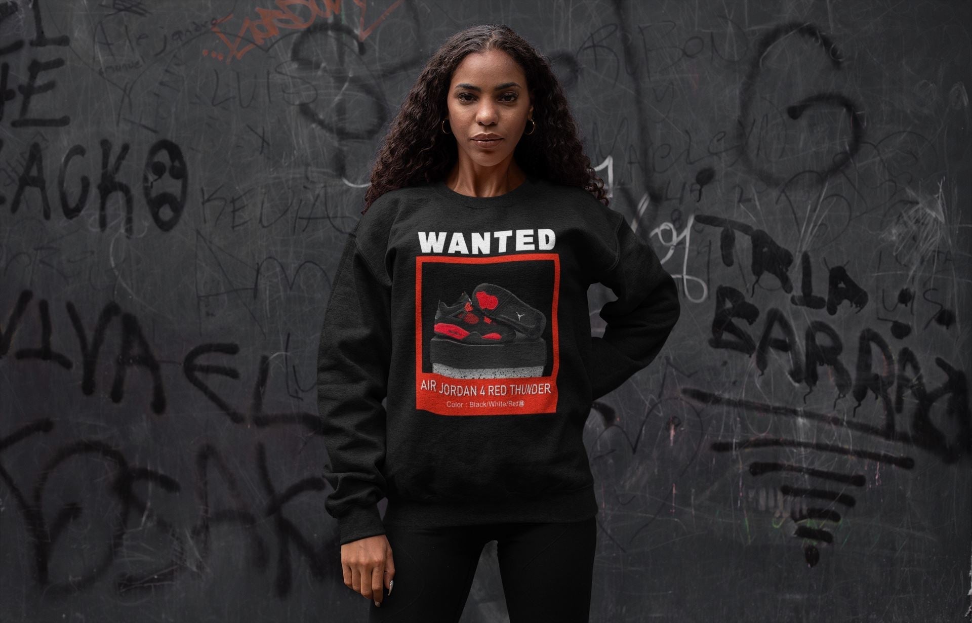 Wanted Unisex Tops - Air Jordan 4 Red Thunder