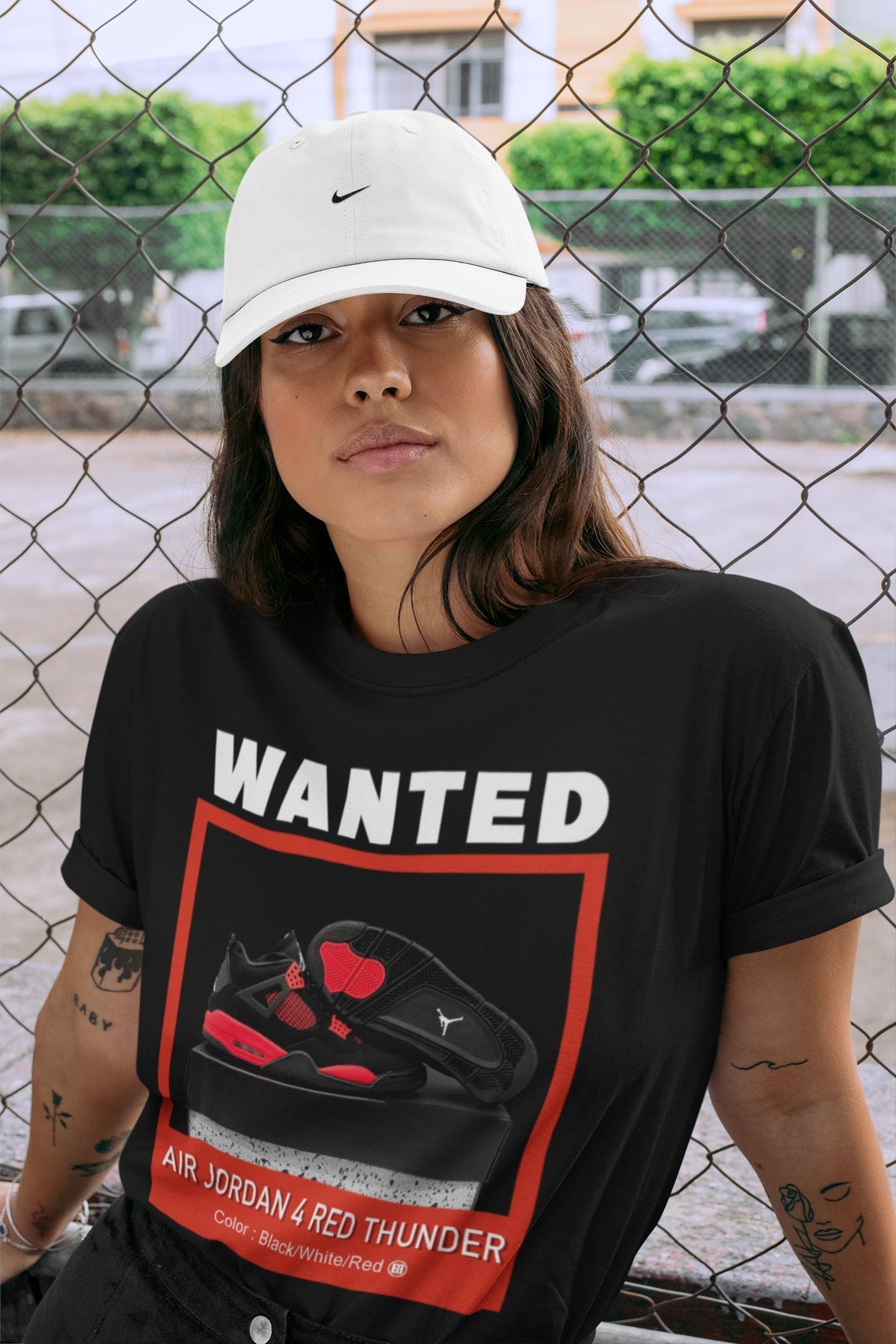 Wanted Unisex Tops - Air Jordan 4 Red Thunder