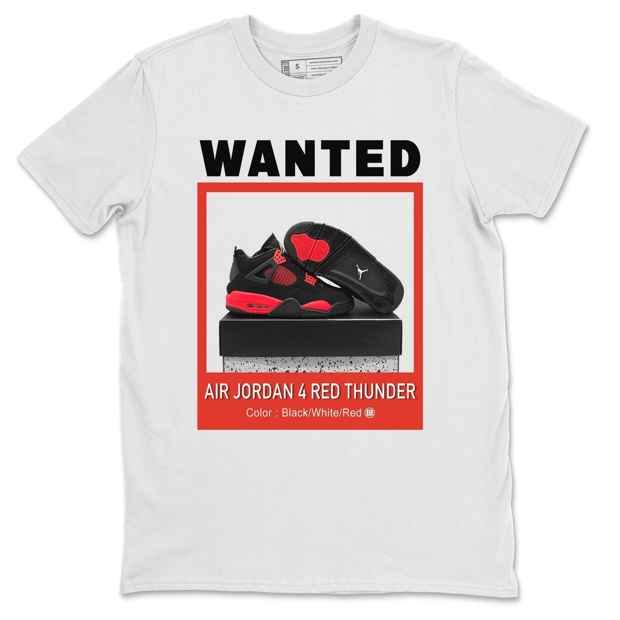 Wanted Unisex Tops - Air Jordan 4 Red Thunder