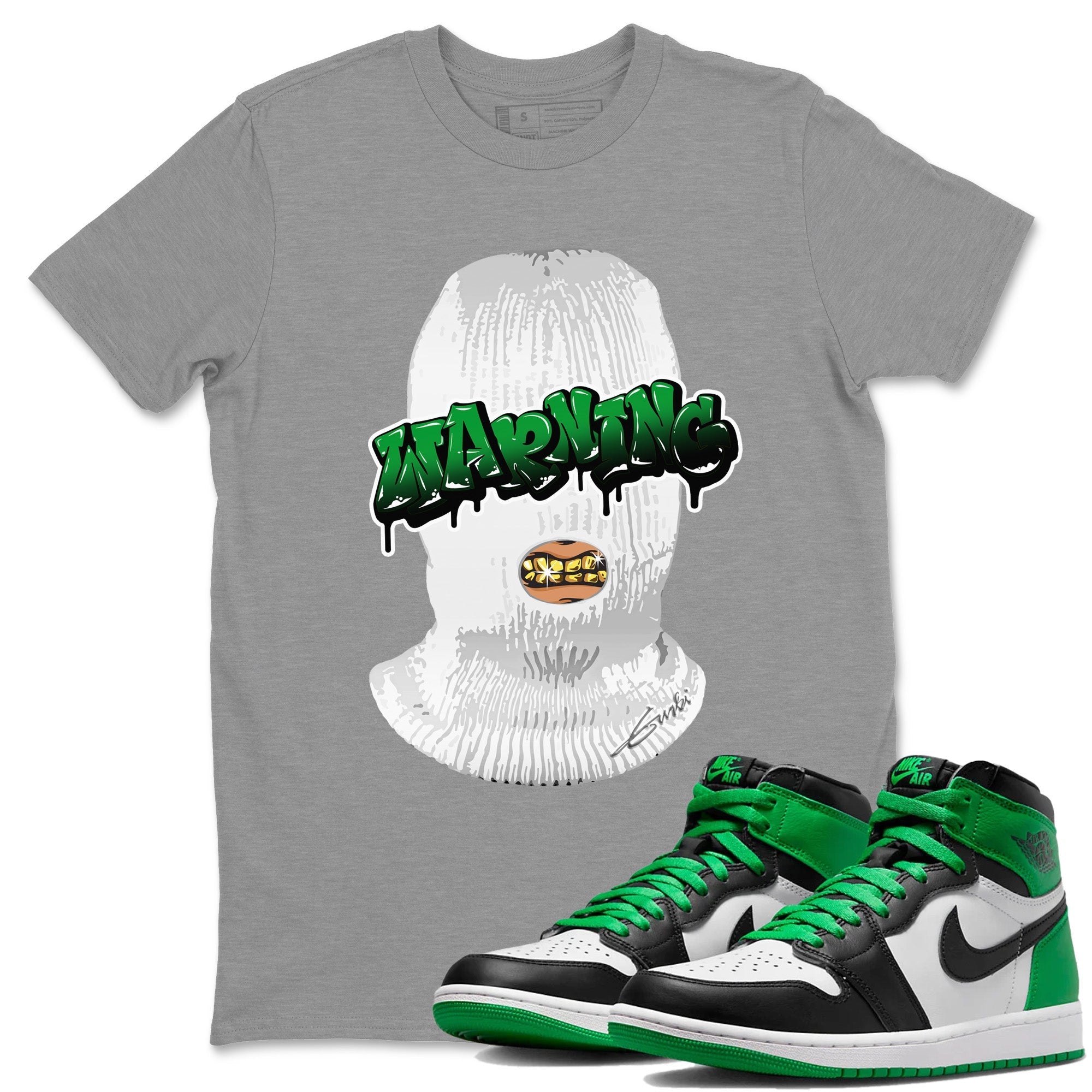 Warning Unisex Tops - Air Jordan 1 Celtics