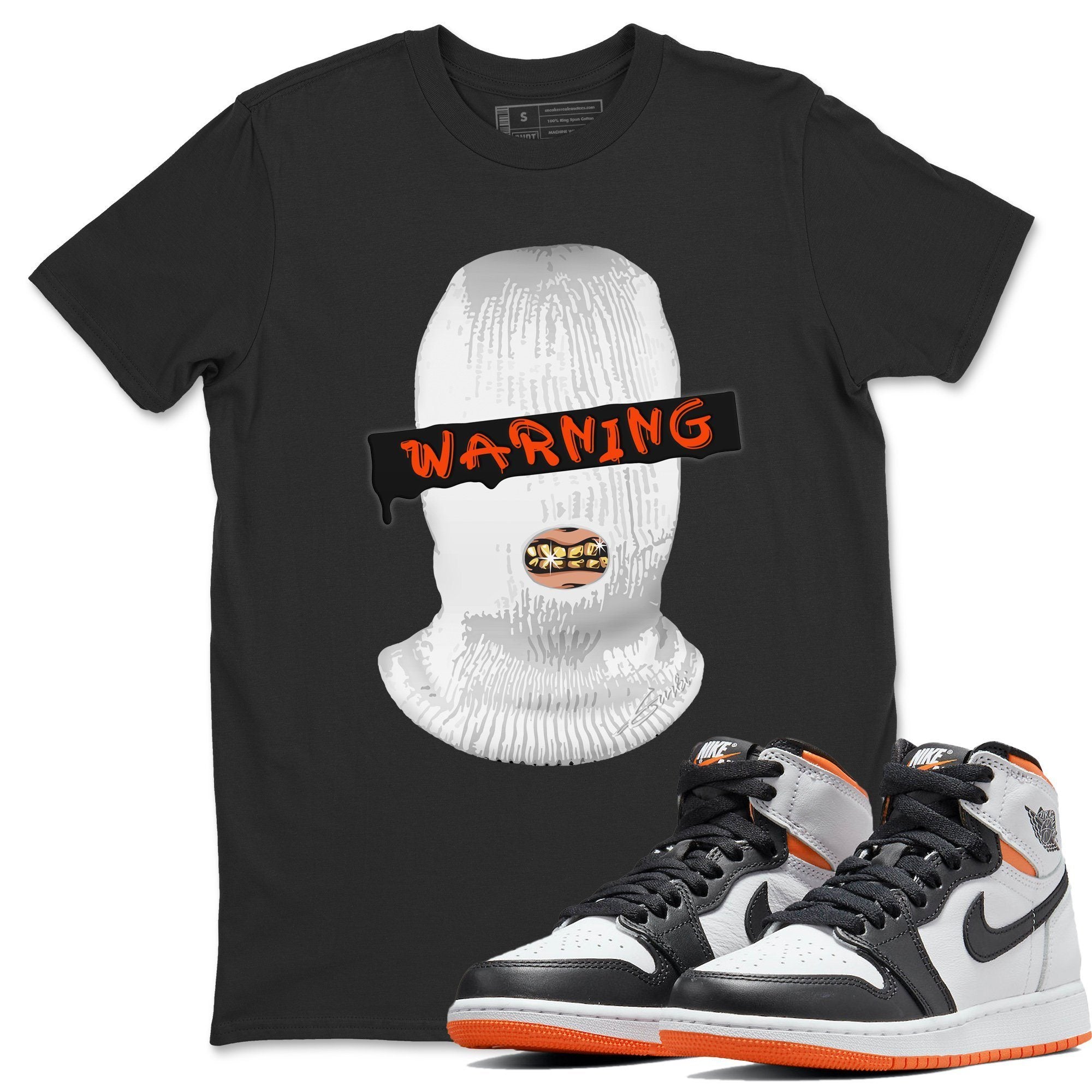 Warning Unisex Tops - Air Jordan 1 Electro Orange