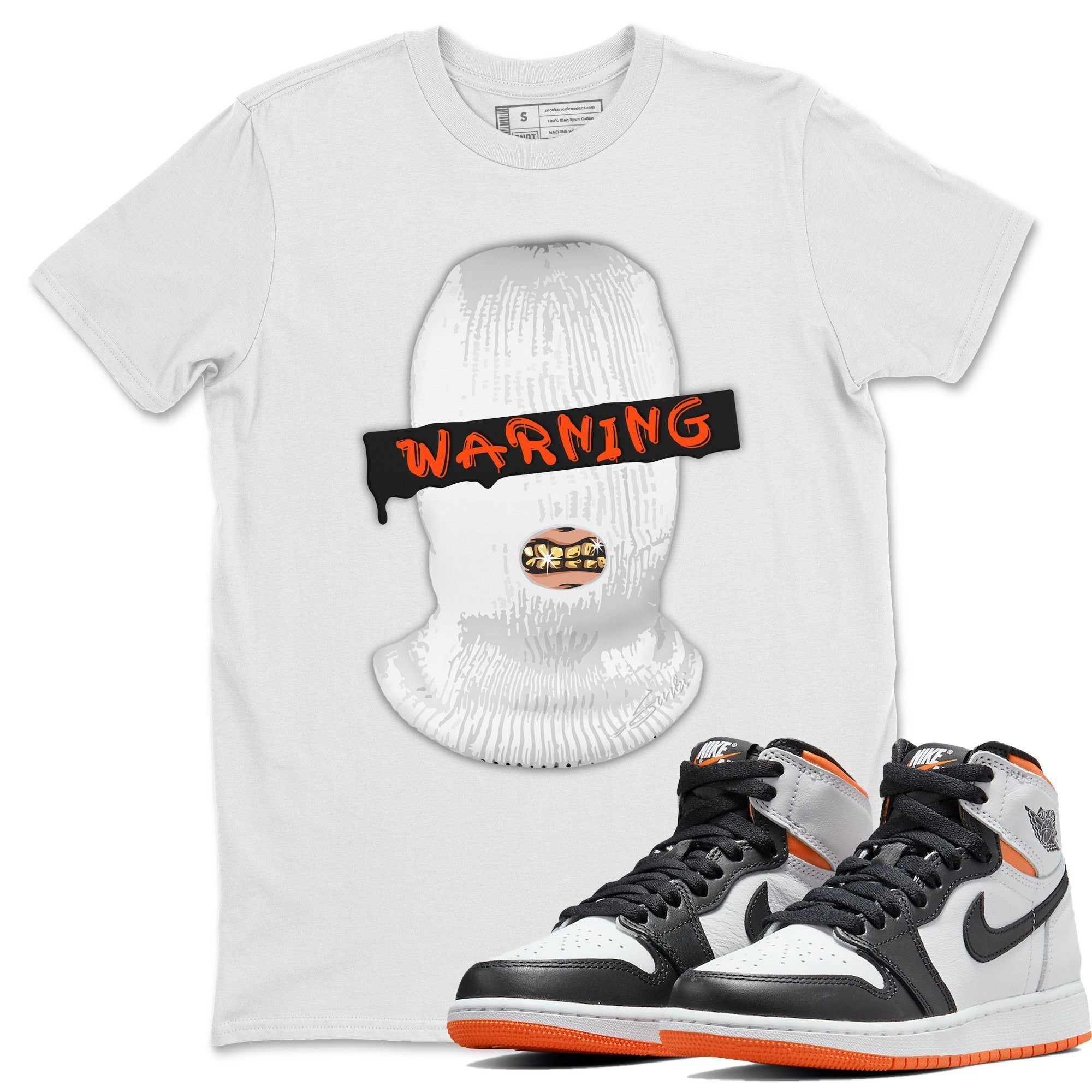 Warning Unisex Tops - Air Jordan 1 Electro Orange
