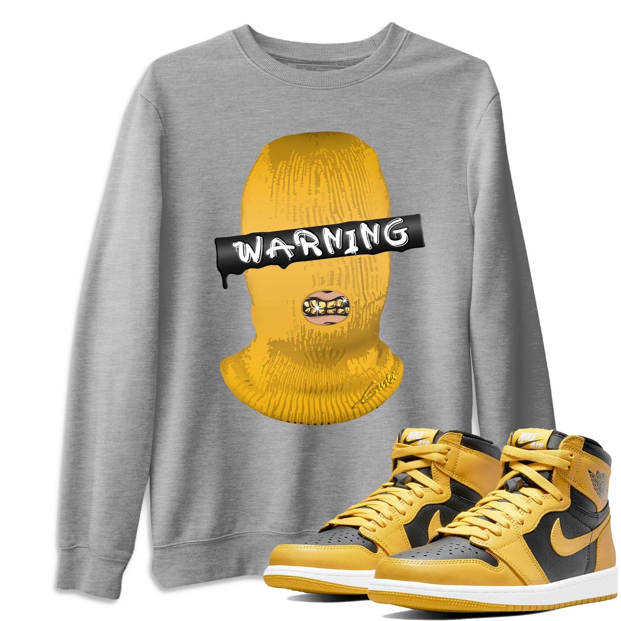 Warning Unisex Tops - Air Jordan 1 Pollen
