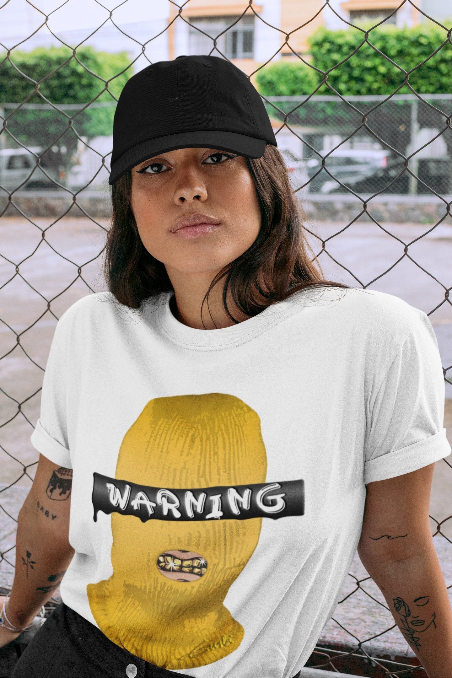 Warning Unisex Tops - Air Jordan 1 Pollen
