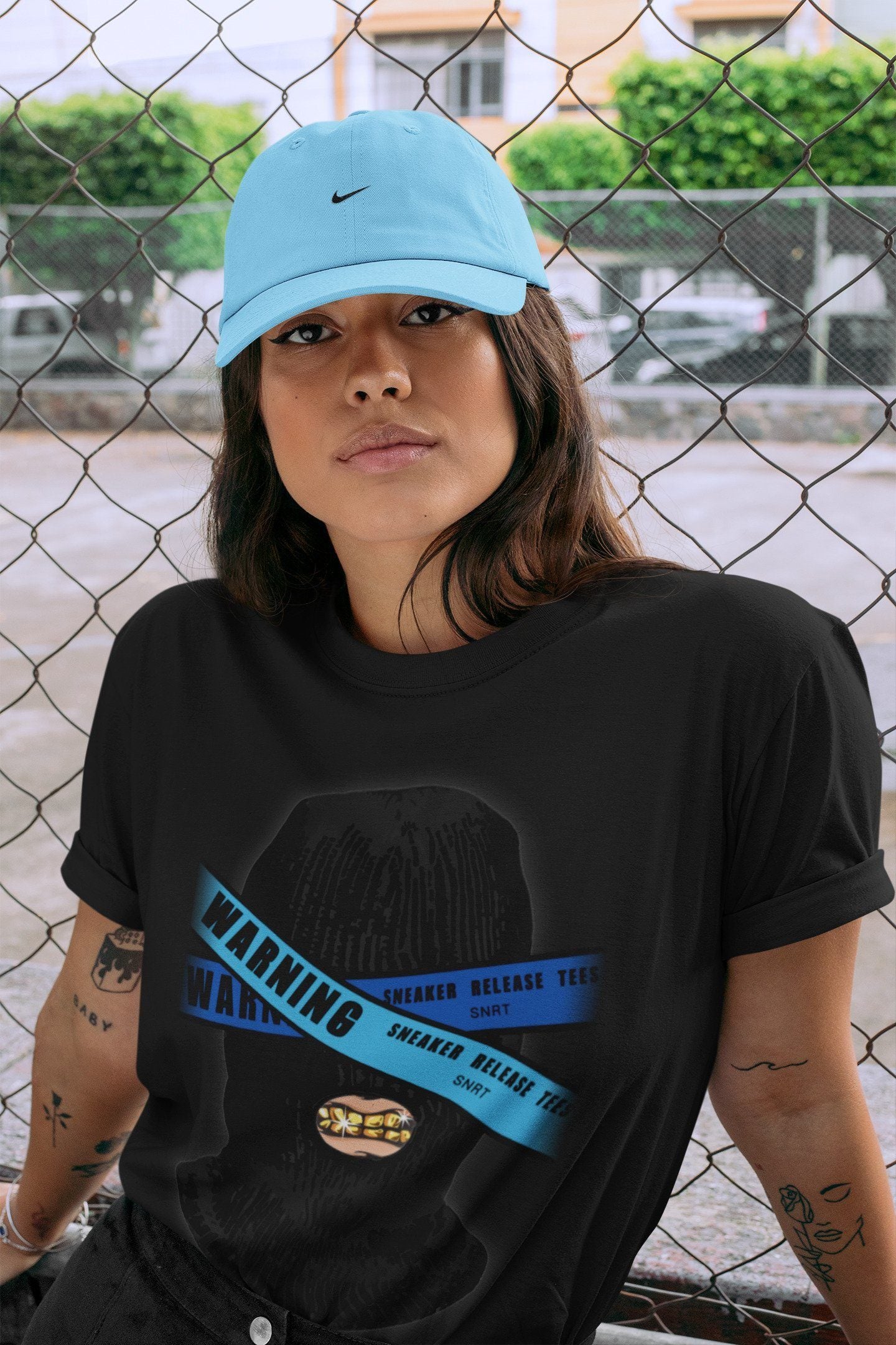 Warning Unisex Tops - Air Jordan 2 OFF-WHITE Black Blue