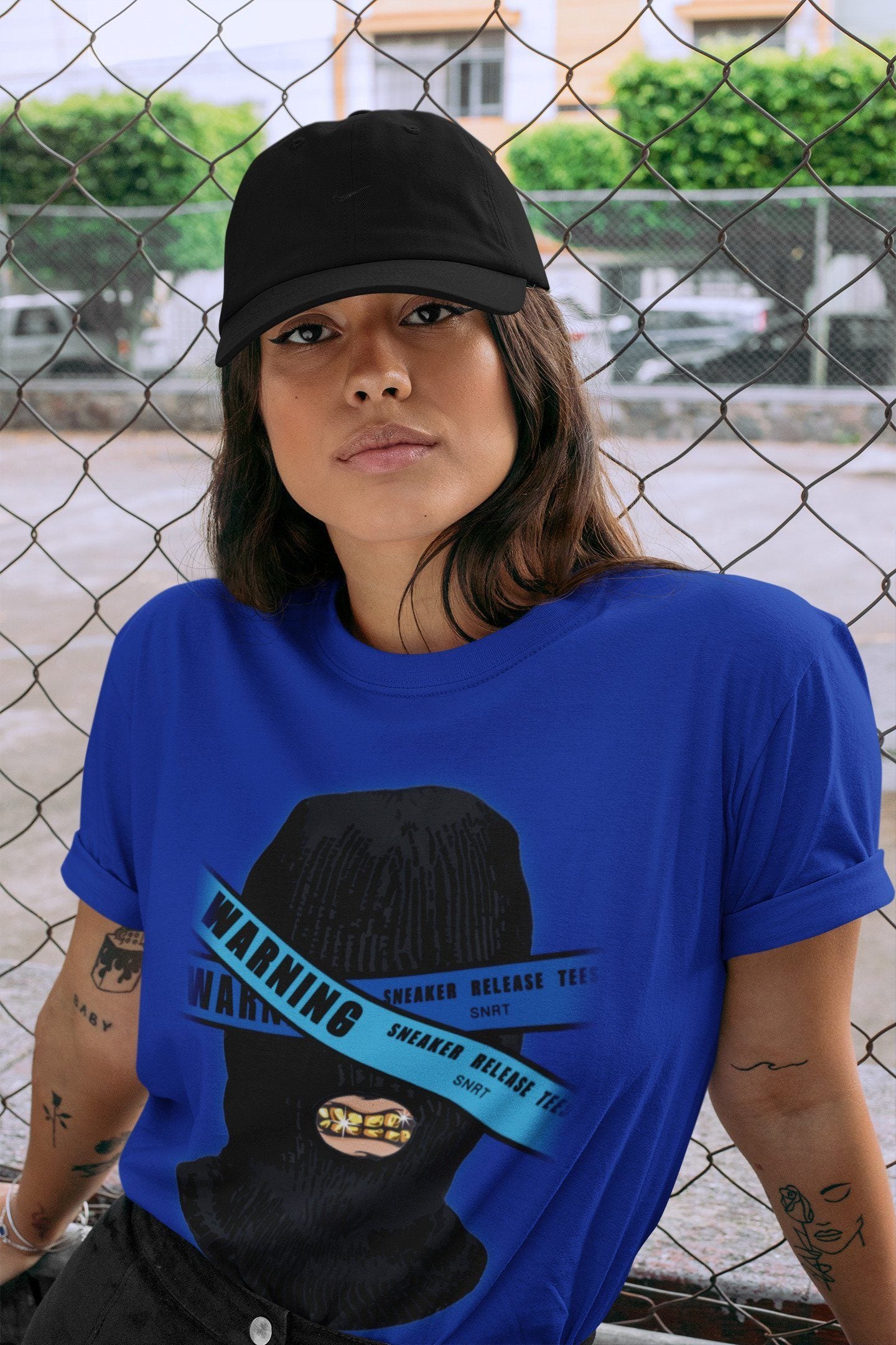 Warning Unisex Tops - Air Jordan 2 OFF-WHITE Black Blue