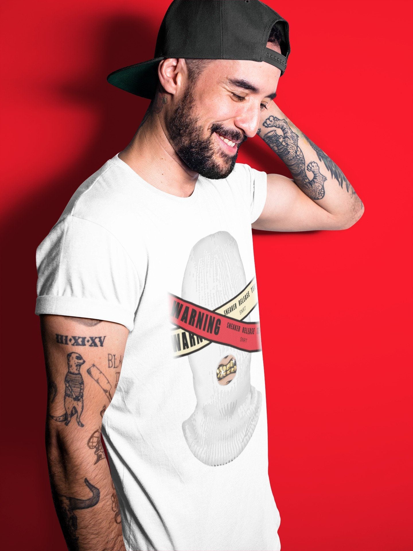 Warning Unisex Tops - Air Jordan 2 OFF-WHITE Varsity Red