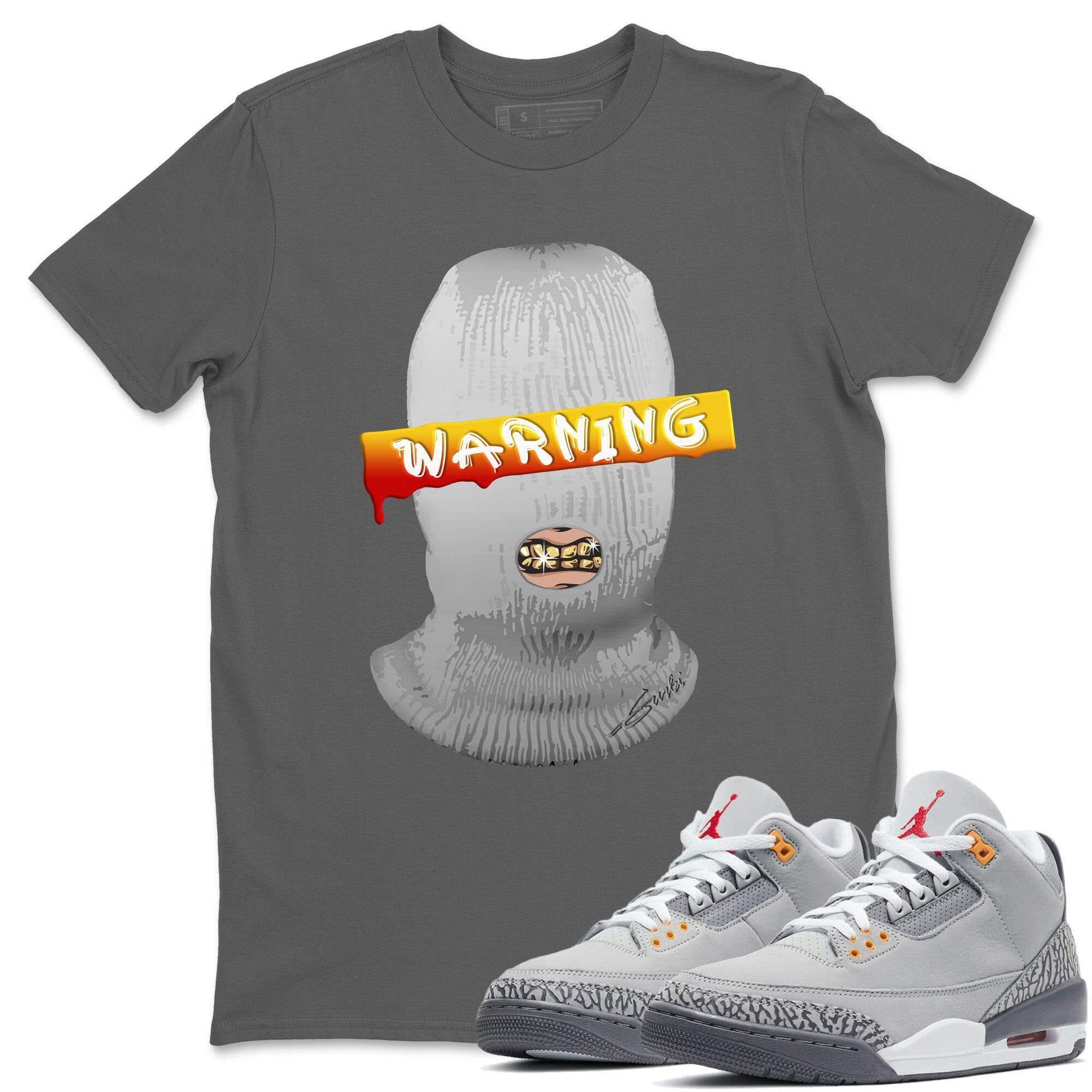 Warning Unisex Tops - Air Jordan 3 Cool Grey