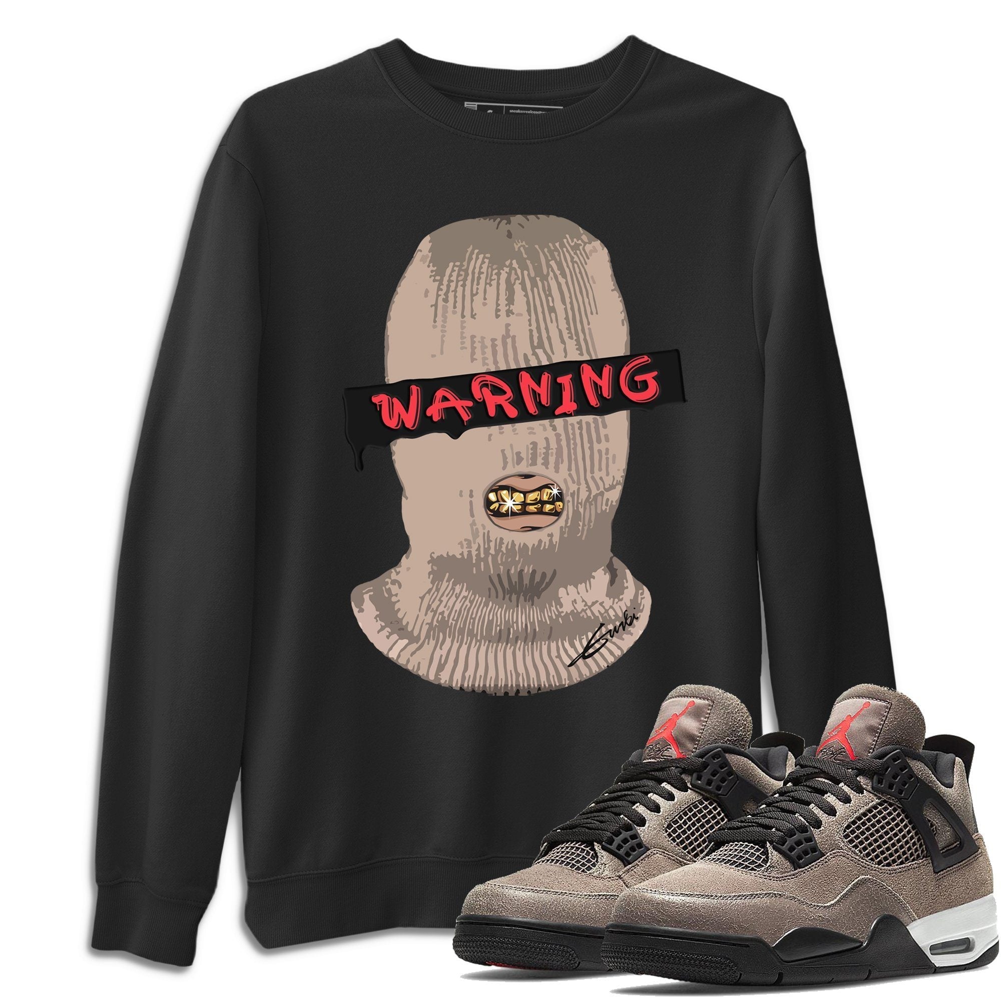 Warning Unisex Tops - Air Jordan 4 Taupe Haze