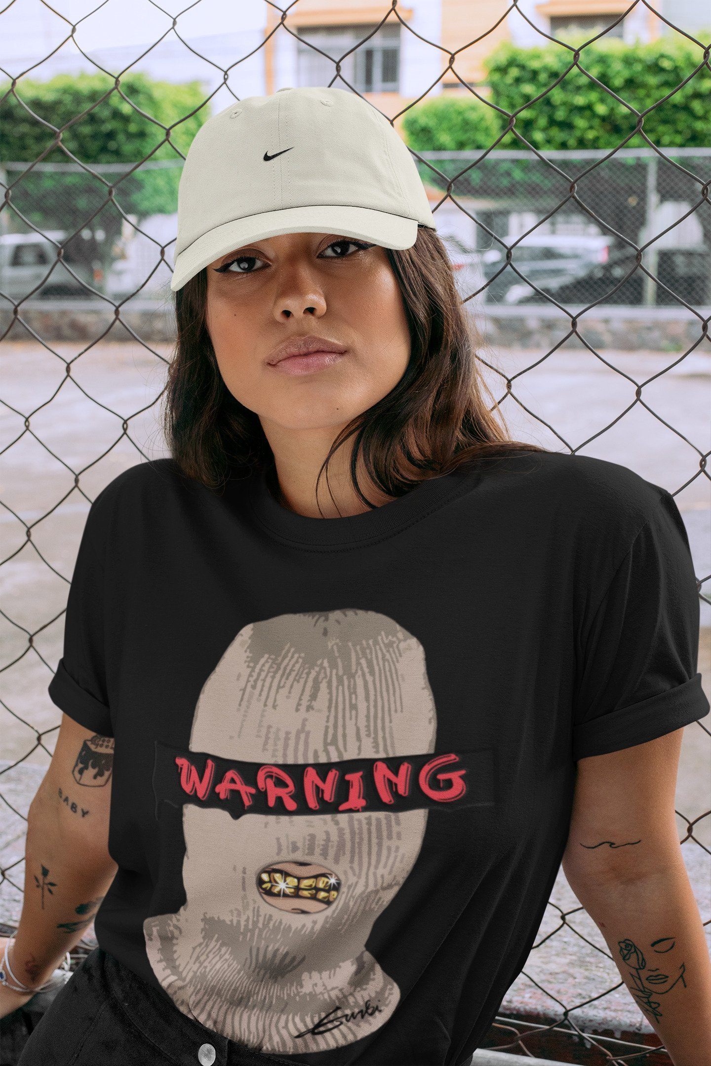 Warning Unisex Tops - Air Jordan 4 Taupe Haze
