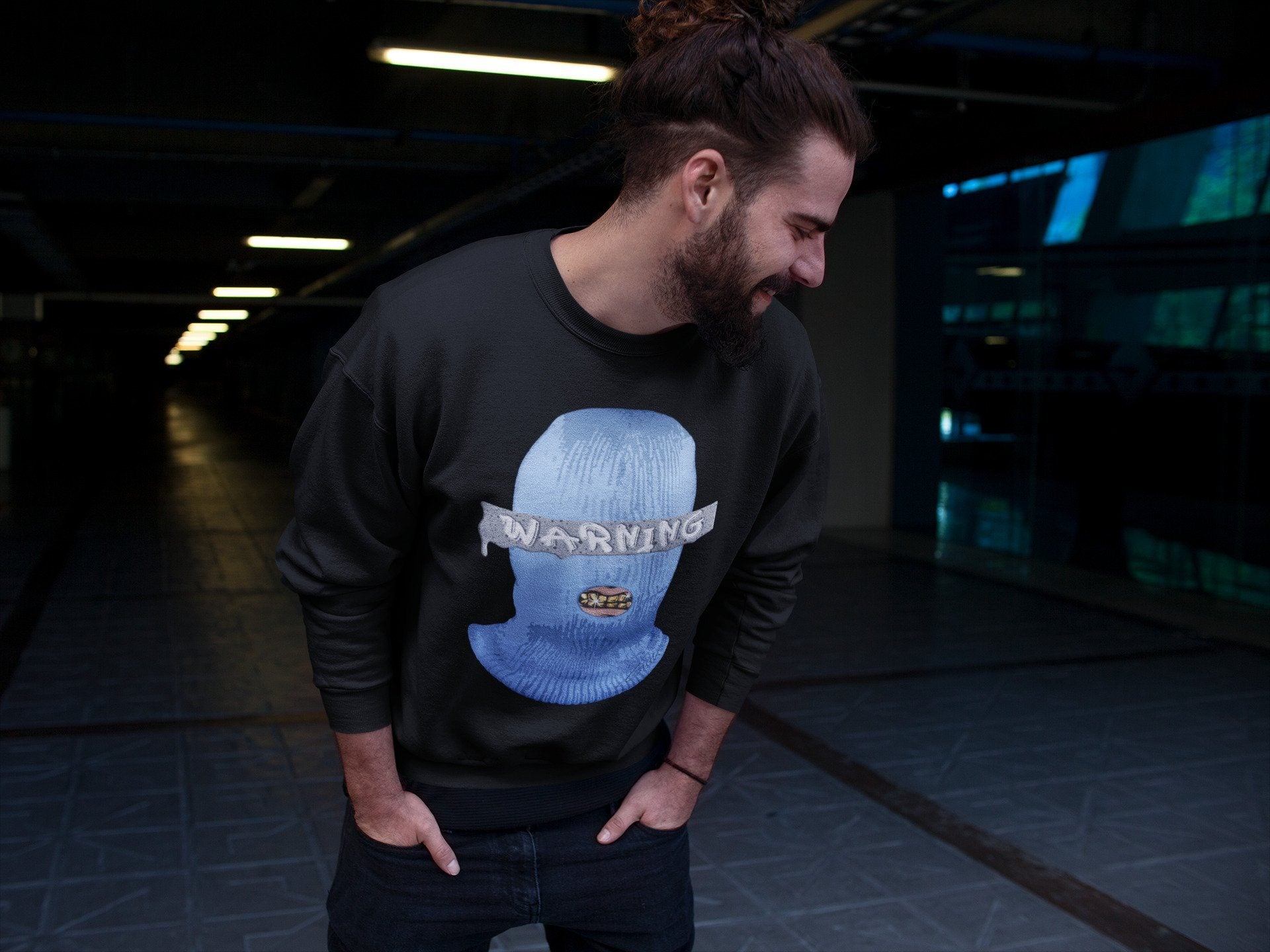 Warning Unisex Tops - Air Jordan 4 University Blue