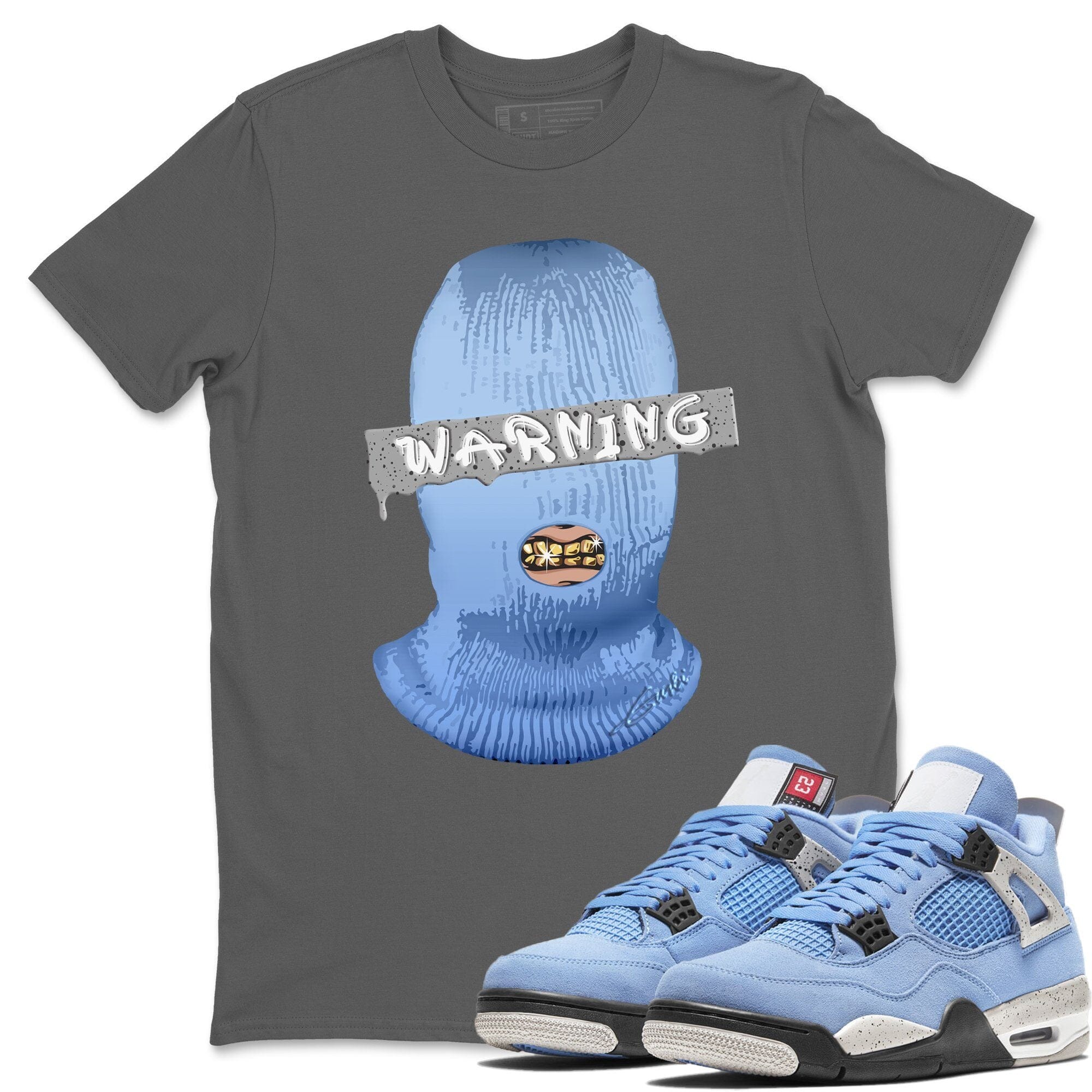 Warning Unisex Tops - Air Jordan 4 University Blue