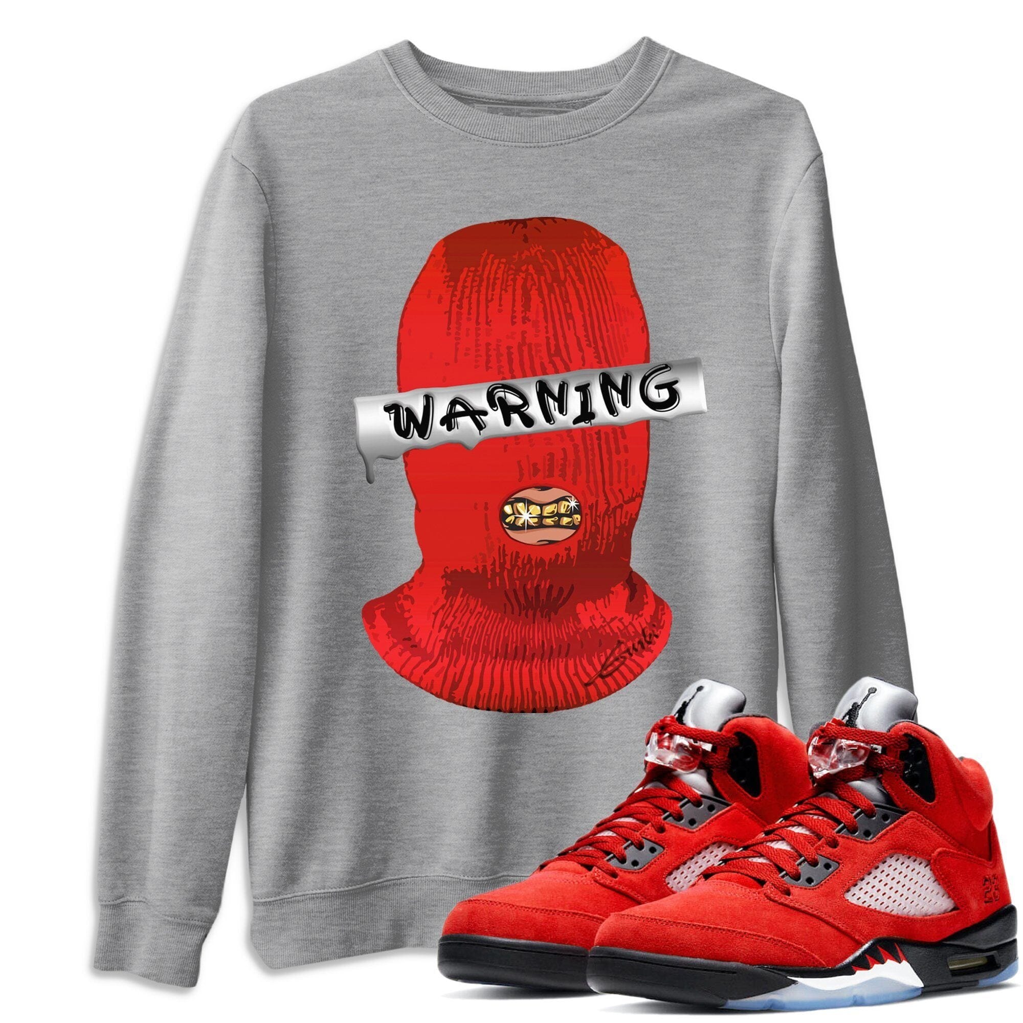 Warning Unisex Tops - Air Jordan 5 Raging Bull