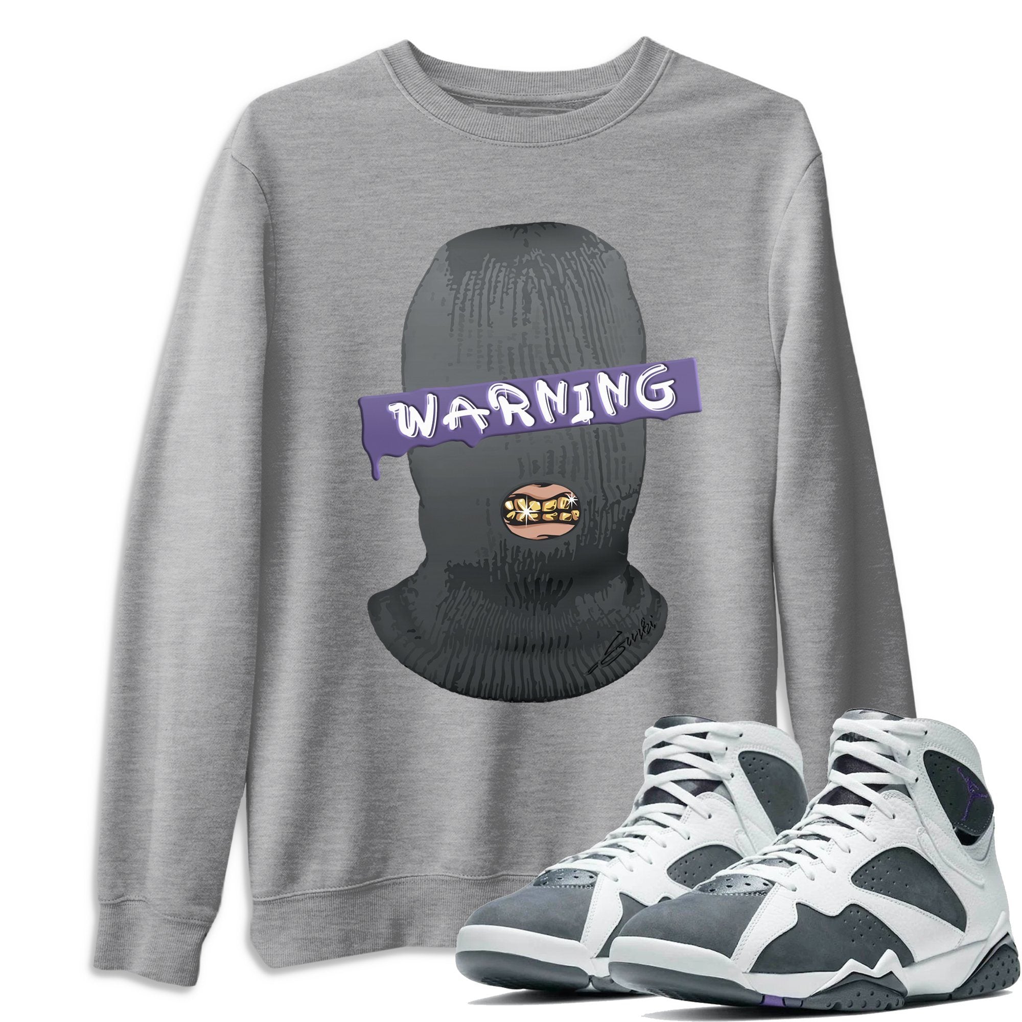 Warning Unisex Tops - Air Jordan 7 Flint