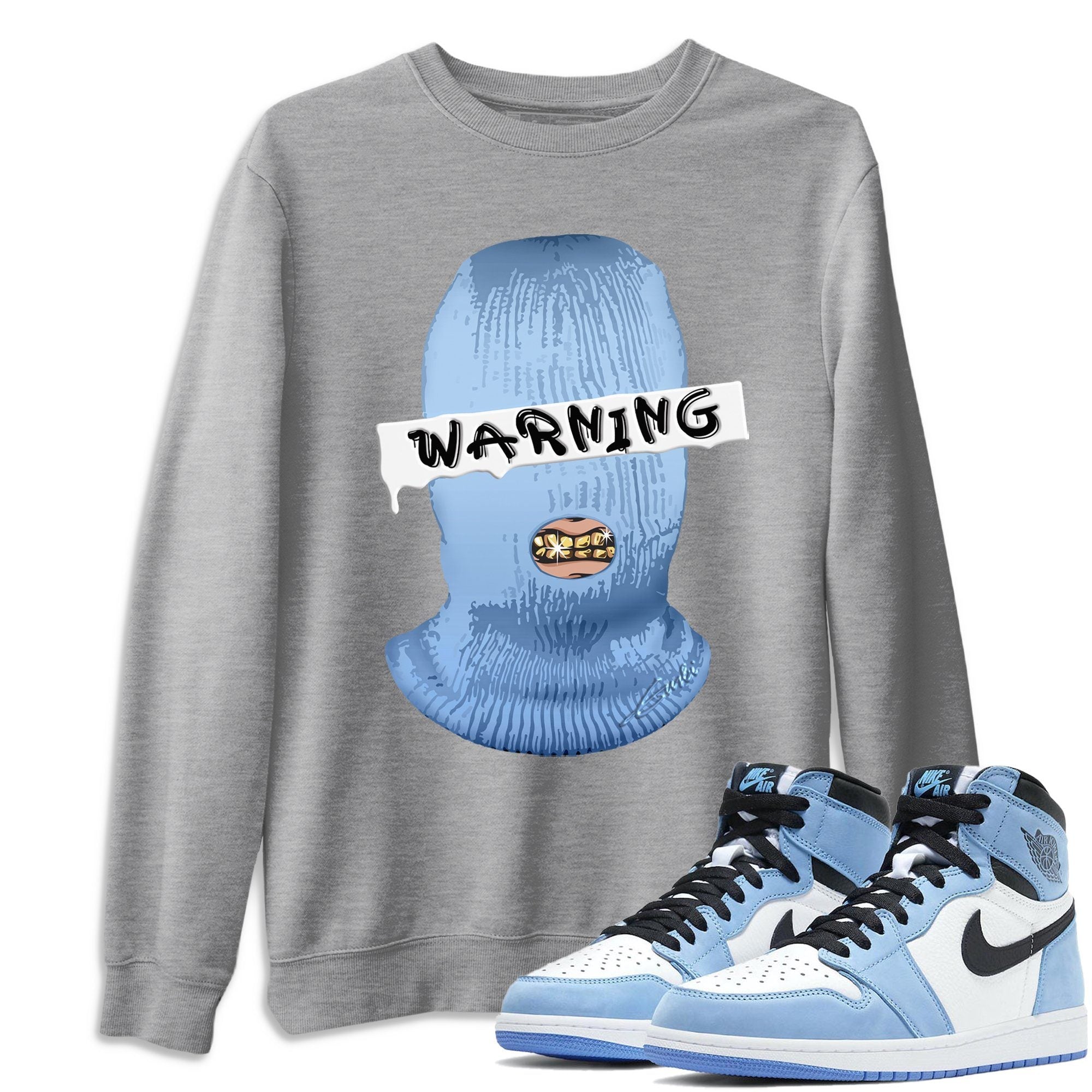Warning Unisex Tops - Air Jordan 1 University Blue