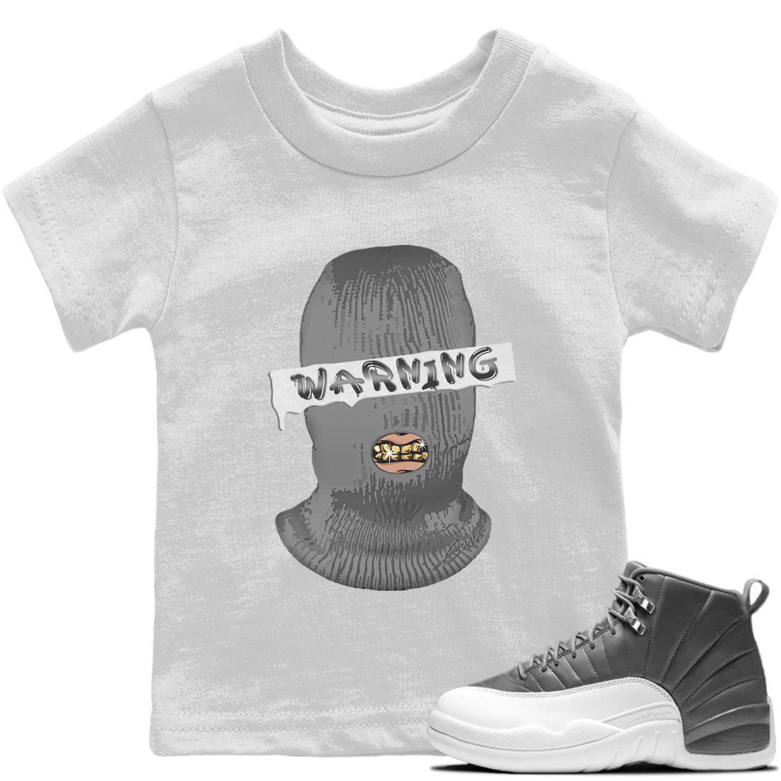 Warning Kids Tops - Air Jordan 12 Stealth