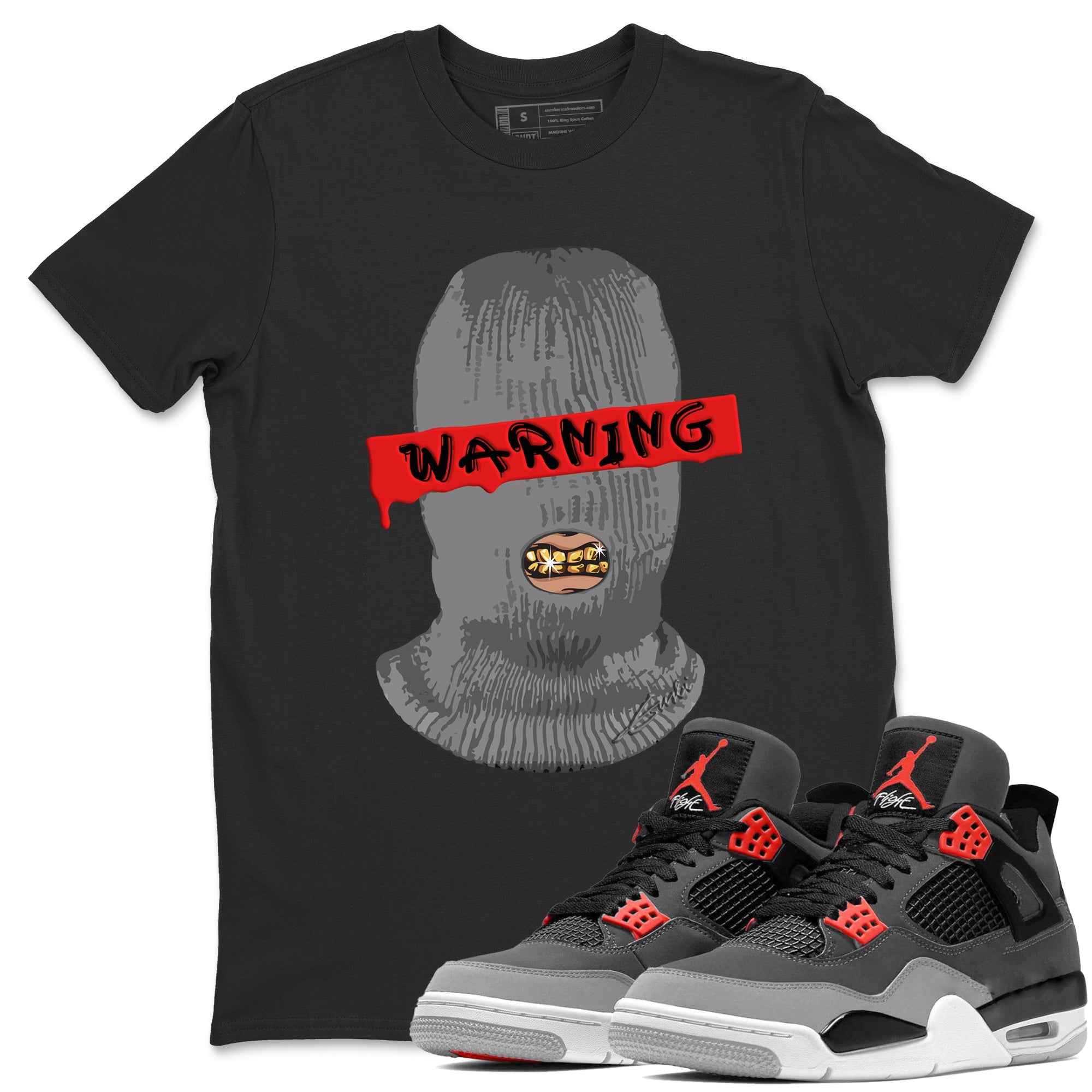Warning Unisex Tops - Air Jordan 4 Infrared