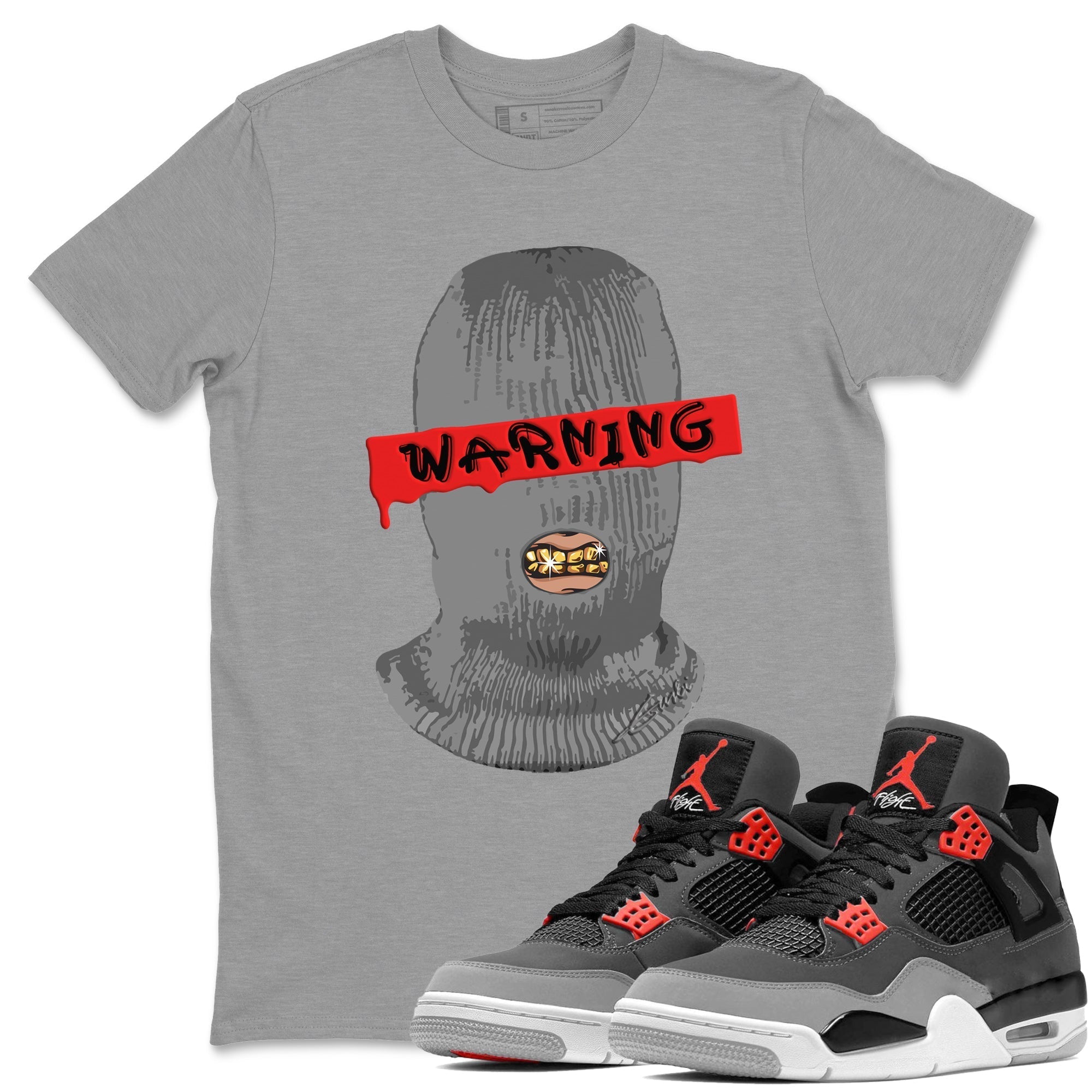 Warning Unisex Tops - Air Jordan 4 Infrared