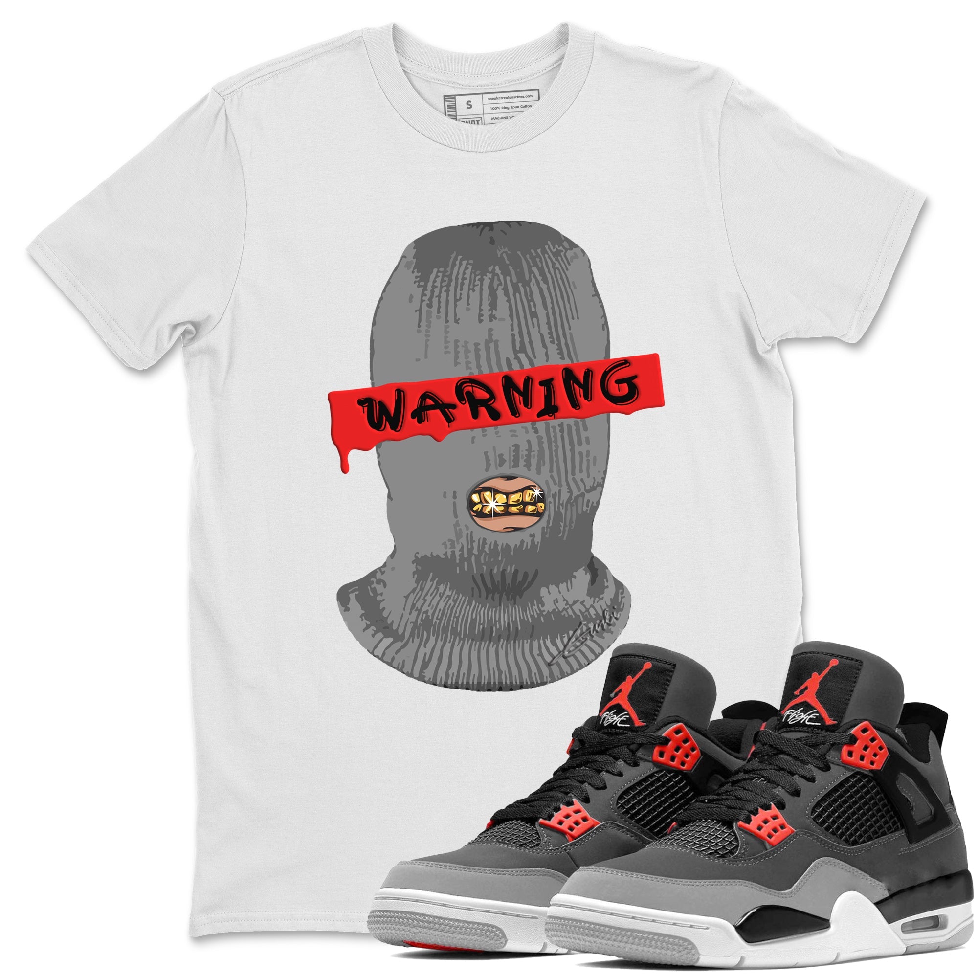 Warning Unisex Tops - Air Jordan 4 Infrared