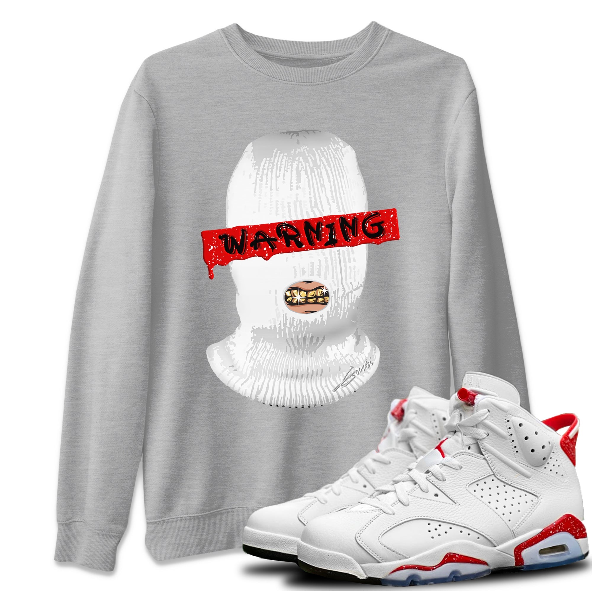Warning Unisex Tops - Air Jordan 6 Red Velvet Cookies