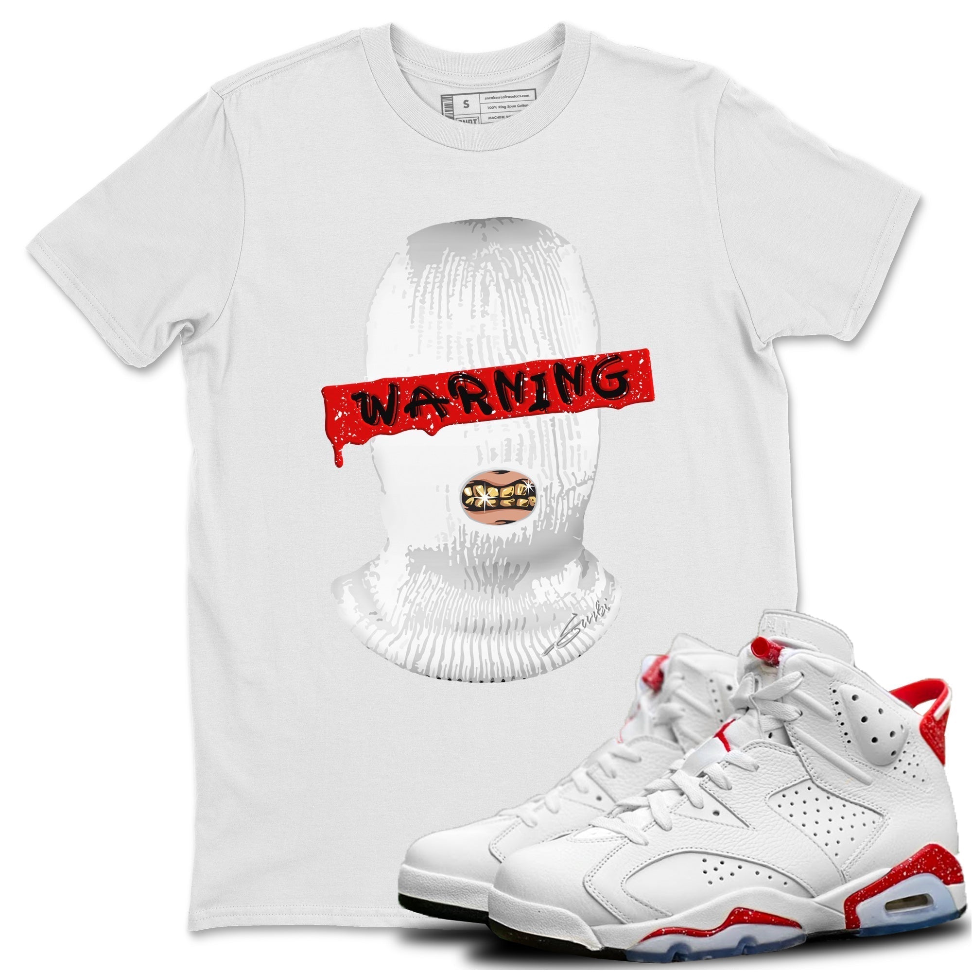 Warning Unisex Tops - Air Jordan 6 Red Velvet Cookies