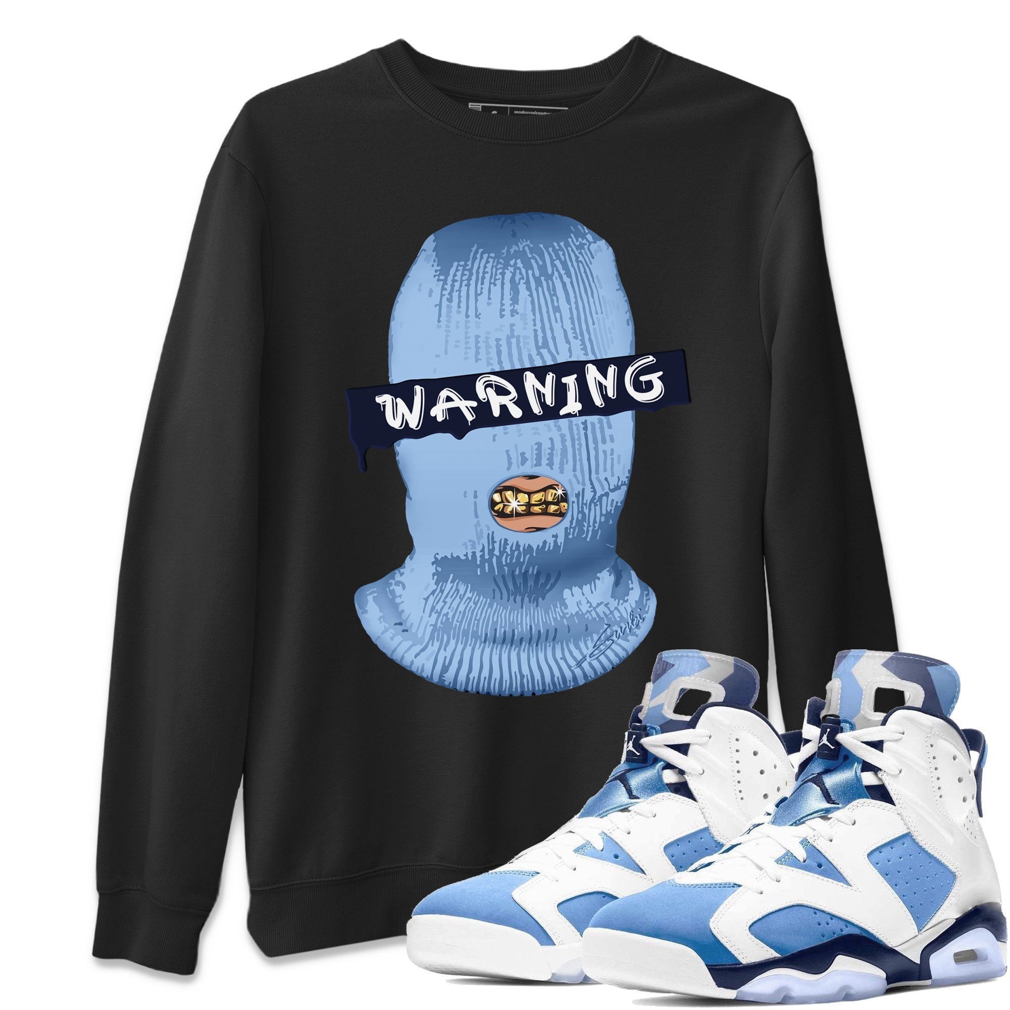 Warning Unisex Tops - Air Jordan 6 UNC