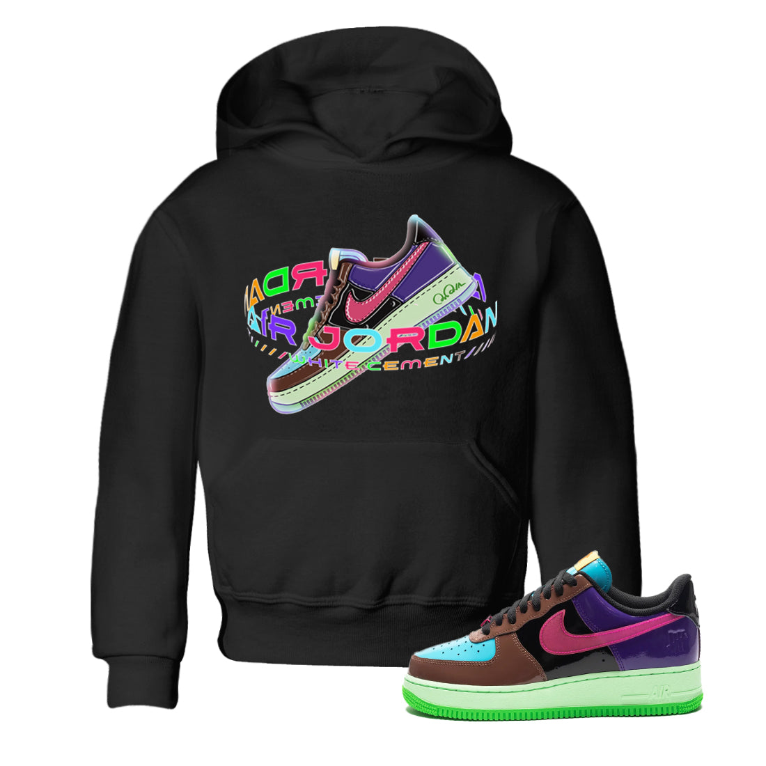 Warping Space Kids Tops - Air Force 1 Undefeated Fauna Brown
