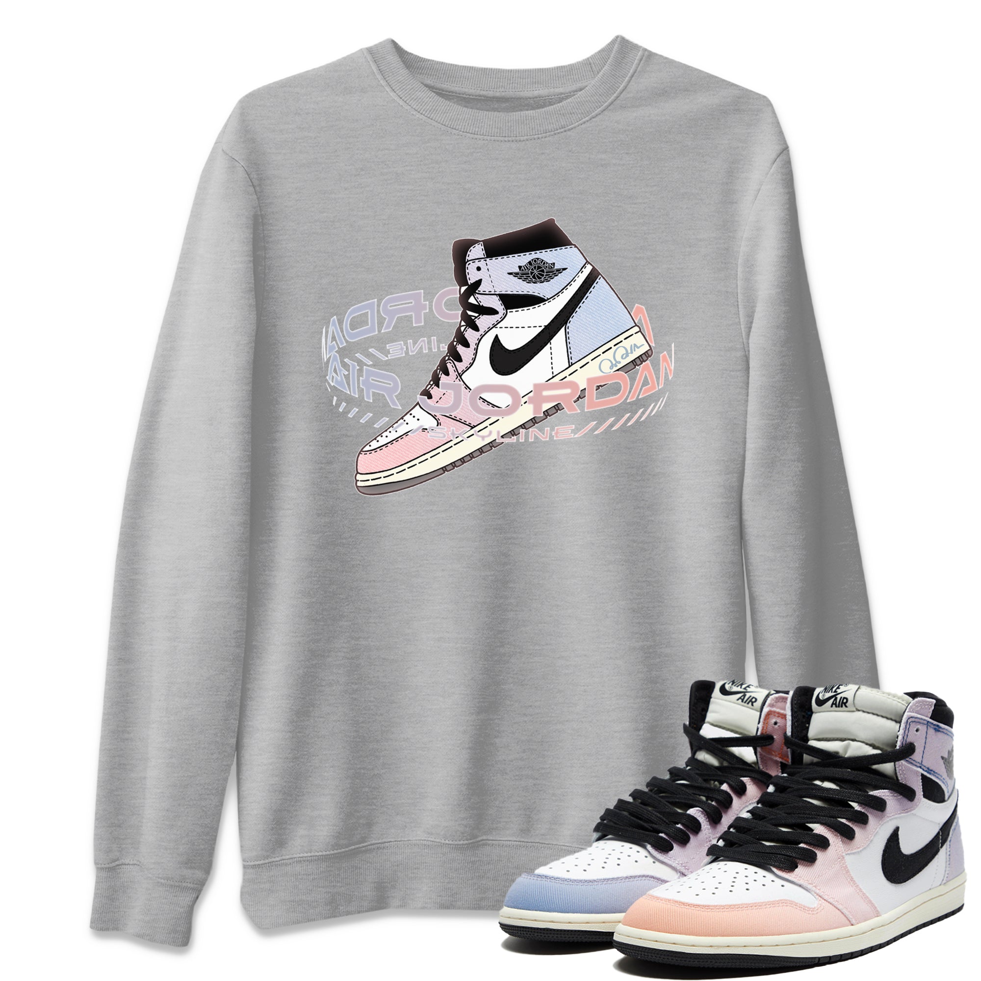 Warping Space Unisex Tops - Air Jordan 1 Skyline