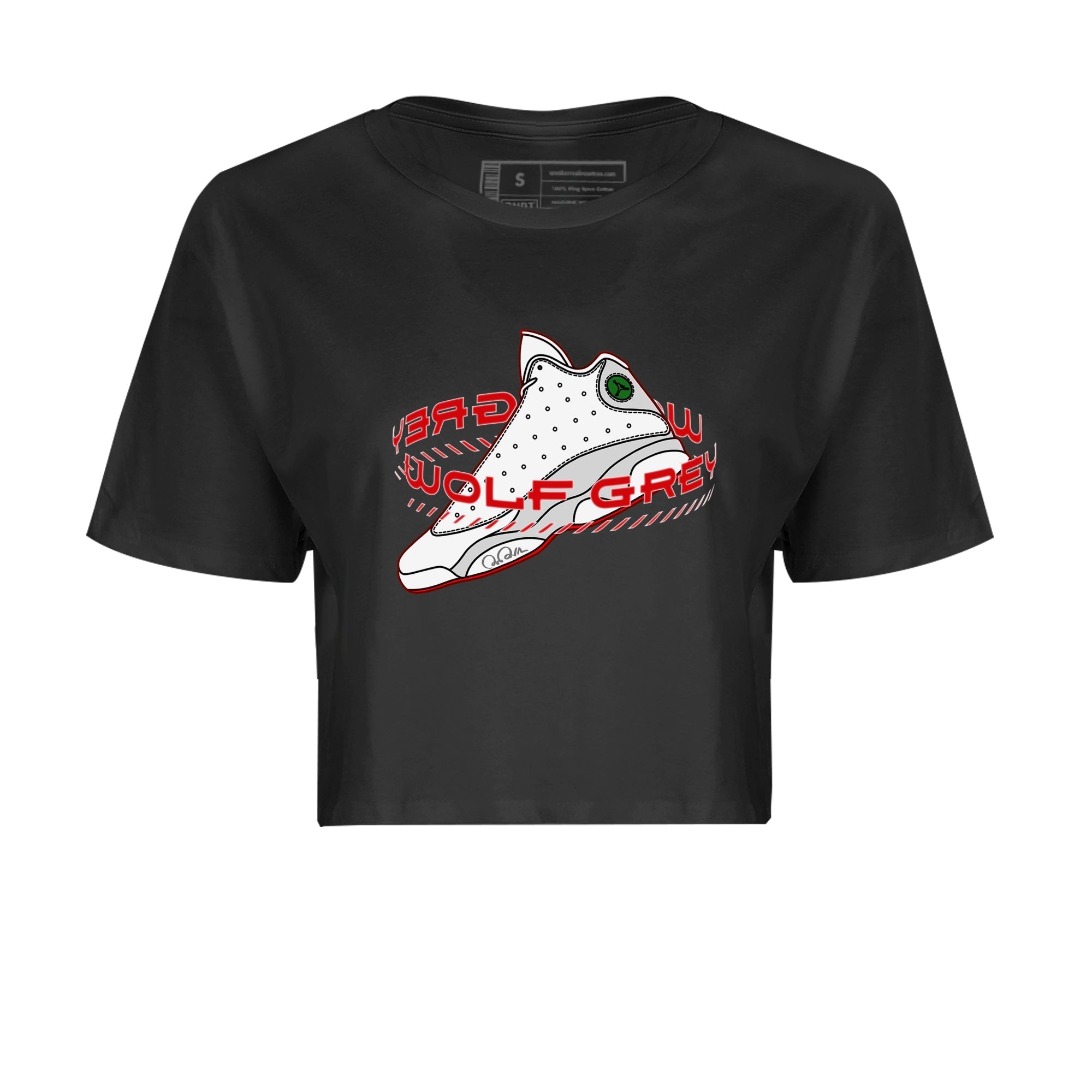 Warping Space Women's Tops - Air Jordan 13 Wolf Grey