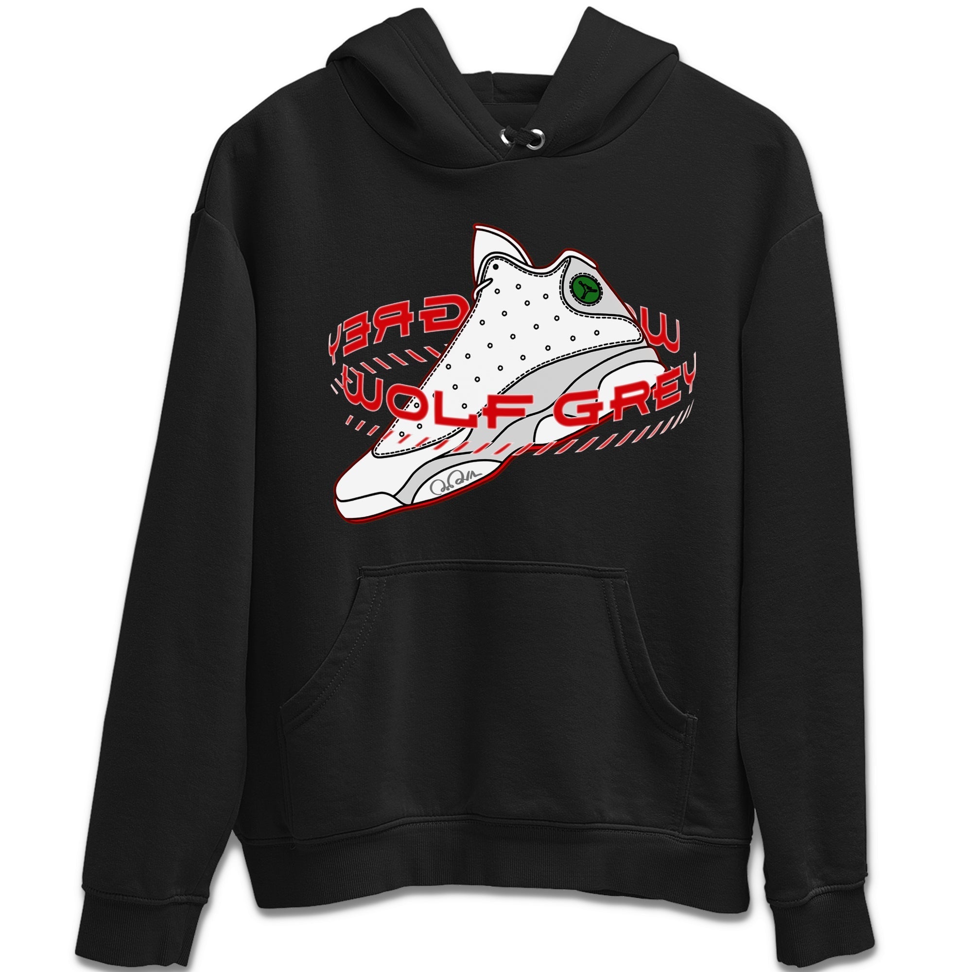 Warping Space Unisex Tops - Air Jordan 13 Wolf Grey