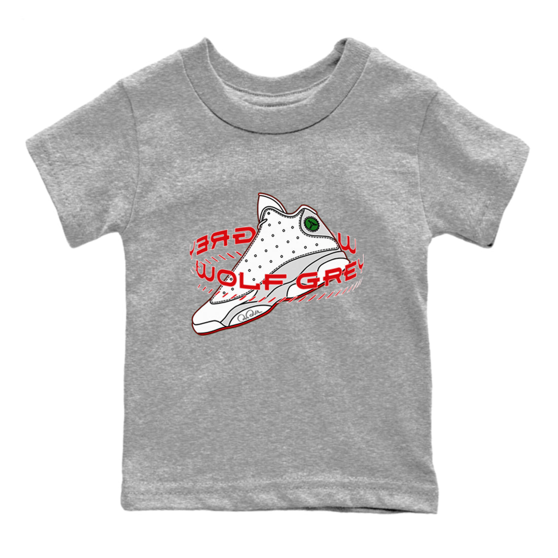 Warping Space Kids Tops - Air Jordan 13 Wolf Grey