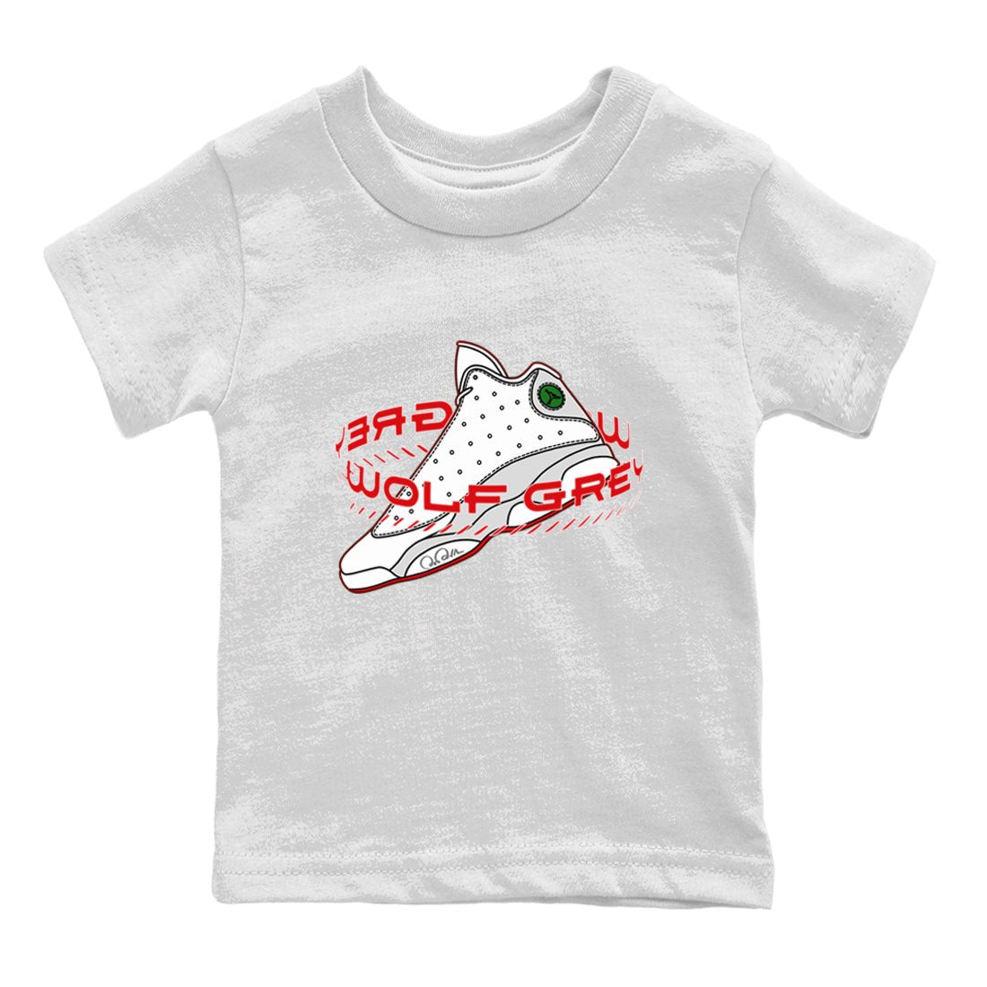 Warping Space Kids Tops - Air Jordan 13 Wolf Grey