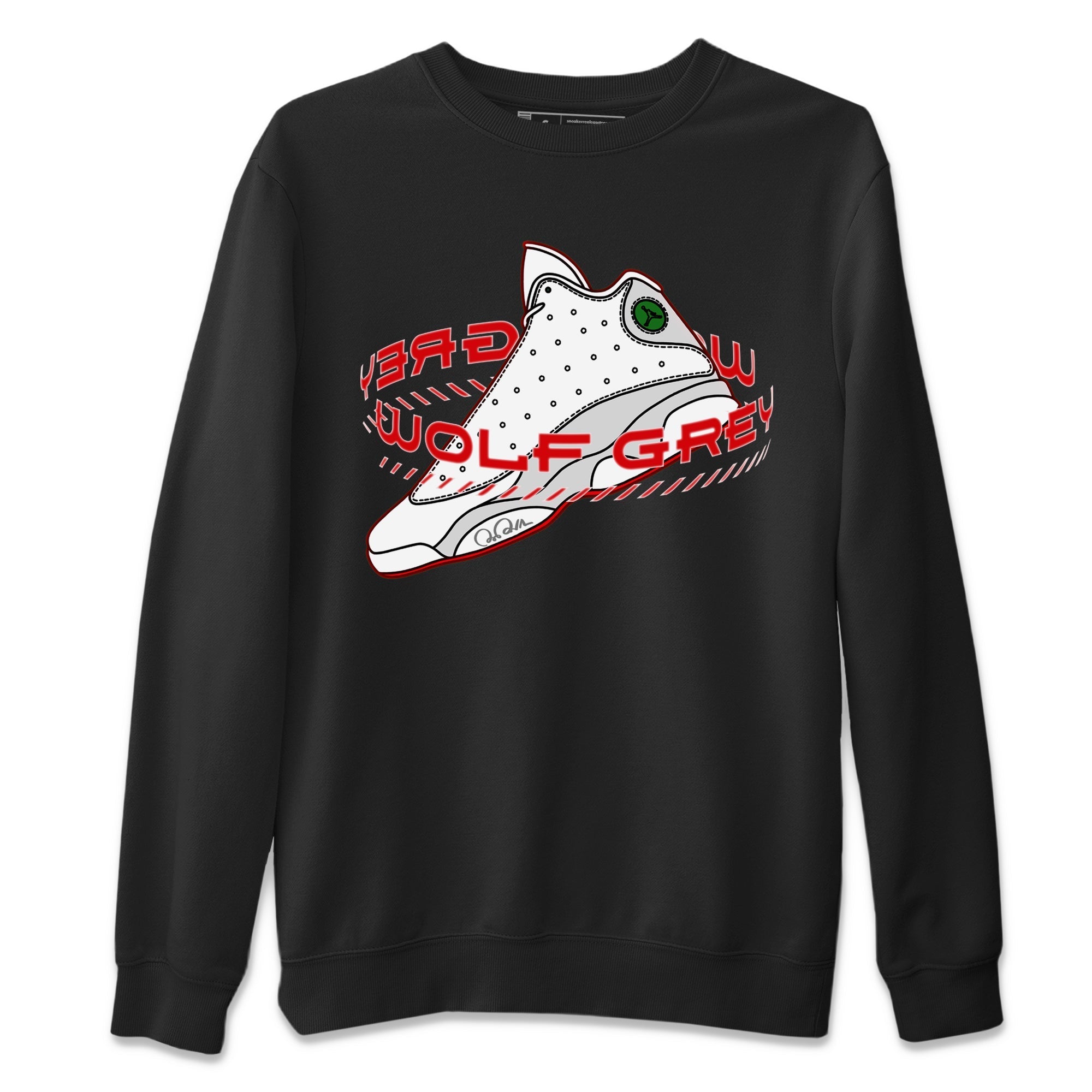 Warping Space Unisex Tops - Air Jordan 13 Wolf Grey