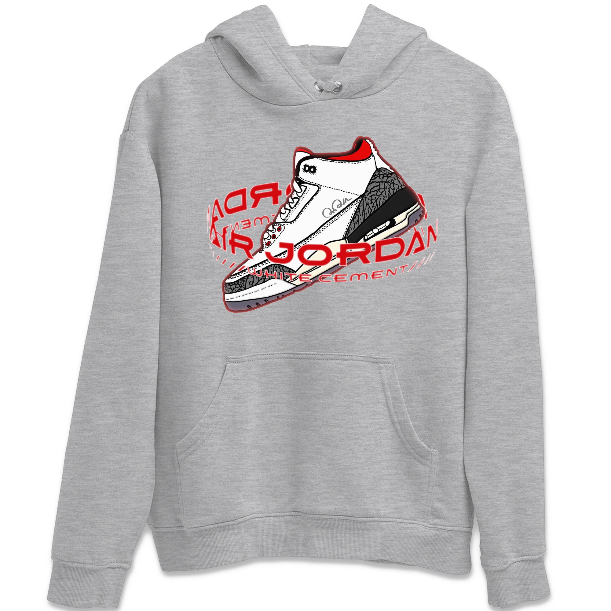 Warping Space Unisex Tops - Air Jordan 3 White Cement