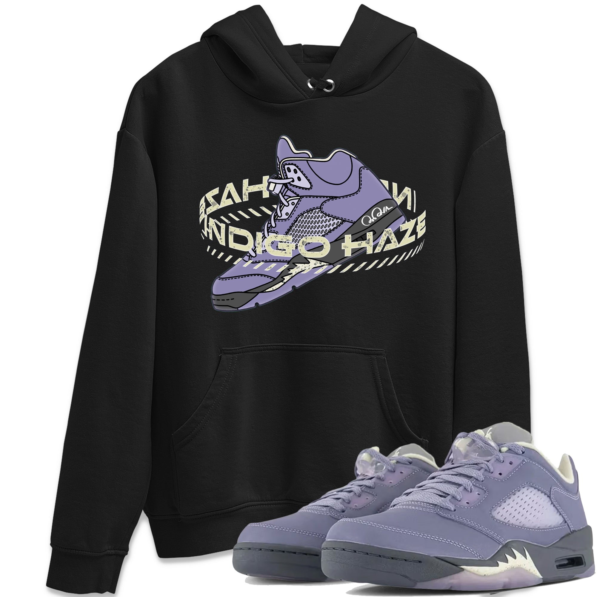 Warping Space Unisex Tops - Air Jordan 5 Indigo Haze