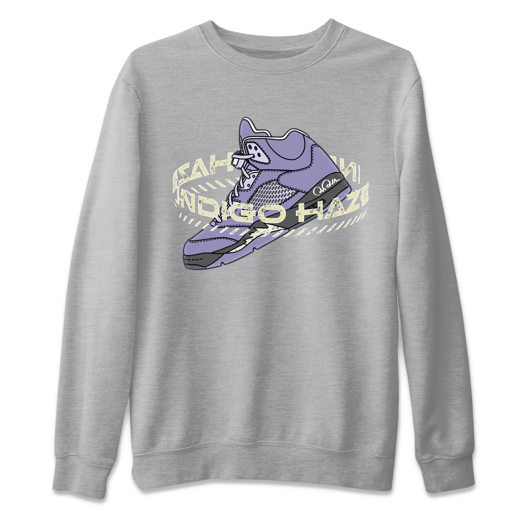 Warping Space Unisex Tops - Air Jordan 5 Indigo Haze