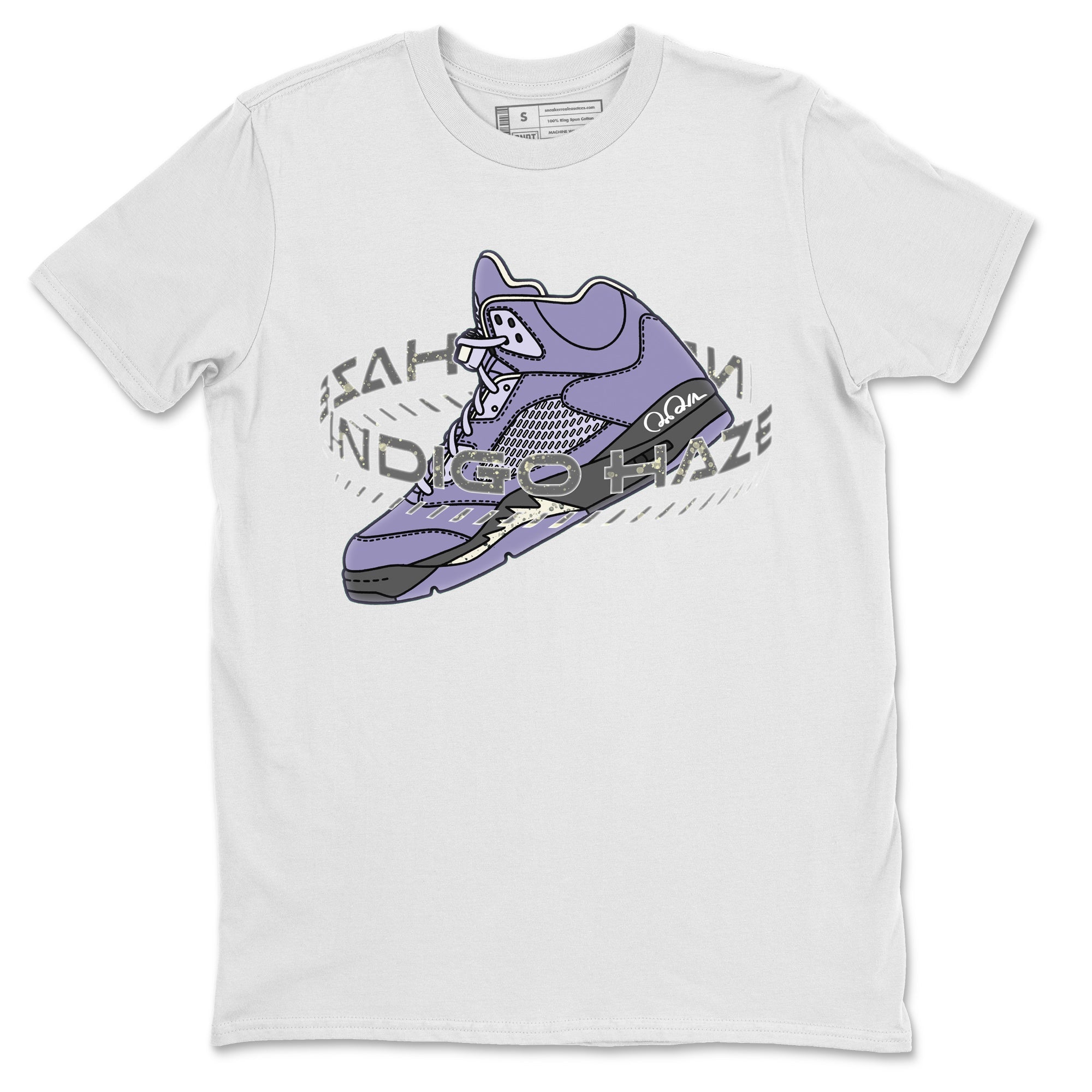 Warping Space Unisex Tops - Air Jordan 5 Indigo Haze