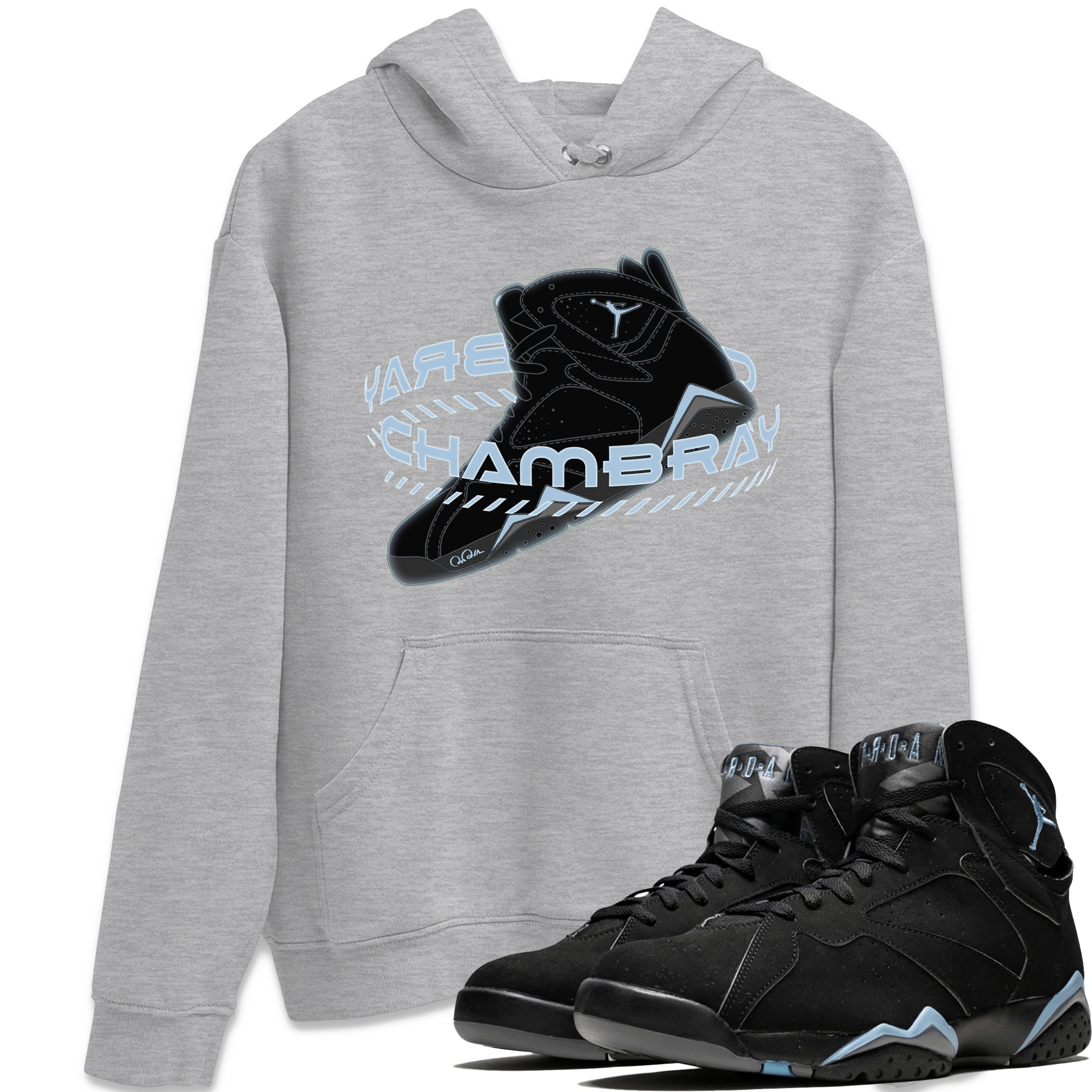 Warping Space Unisex Tops - Air Jordan 7 Chambray