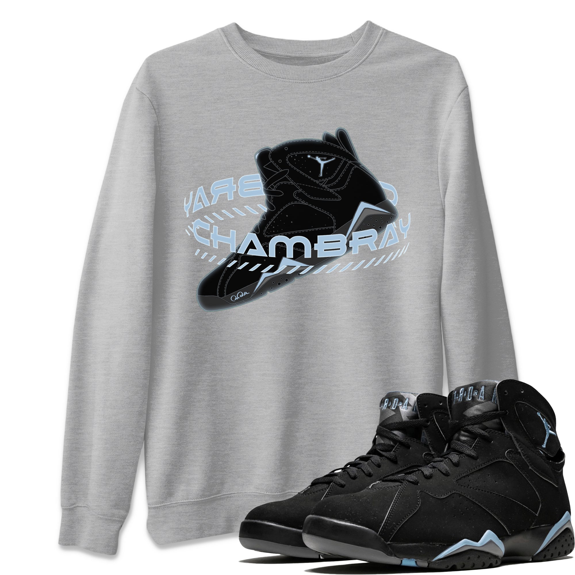 Warping Space Unisex Tops - Air Jordan 7 Chambray