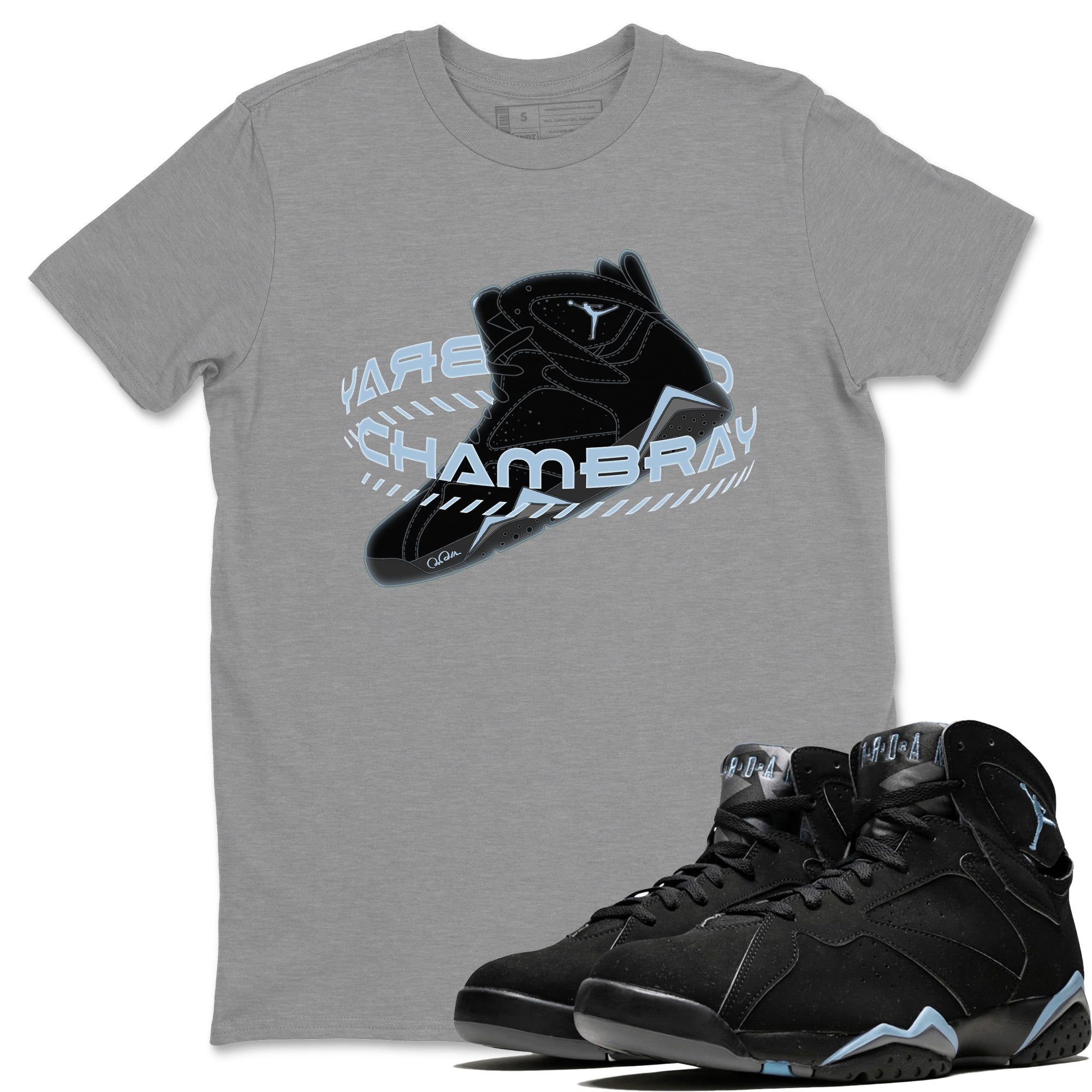 Warping Space Unisex Tops - Air Jordan 7 Chambray