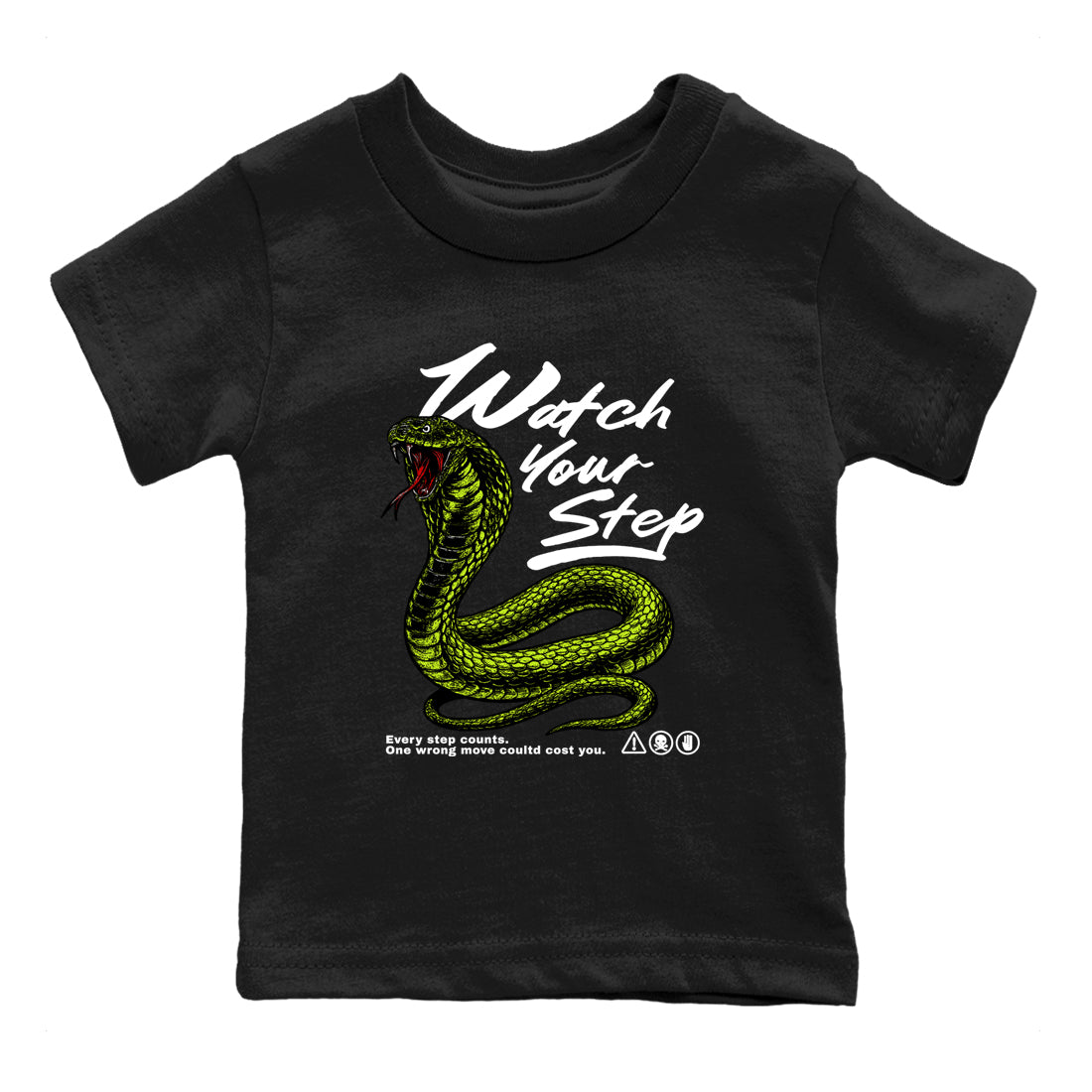 Watch Your Step snkmatch Tees Kids - Air Foamposite One Black Volt