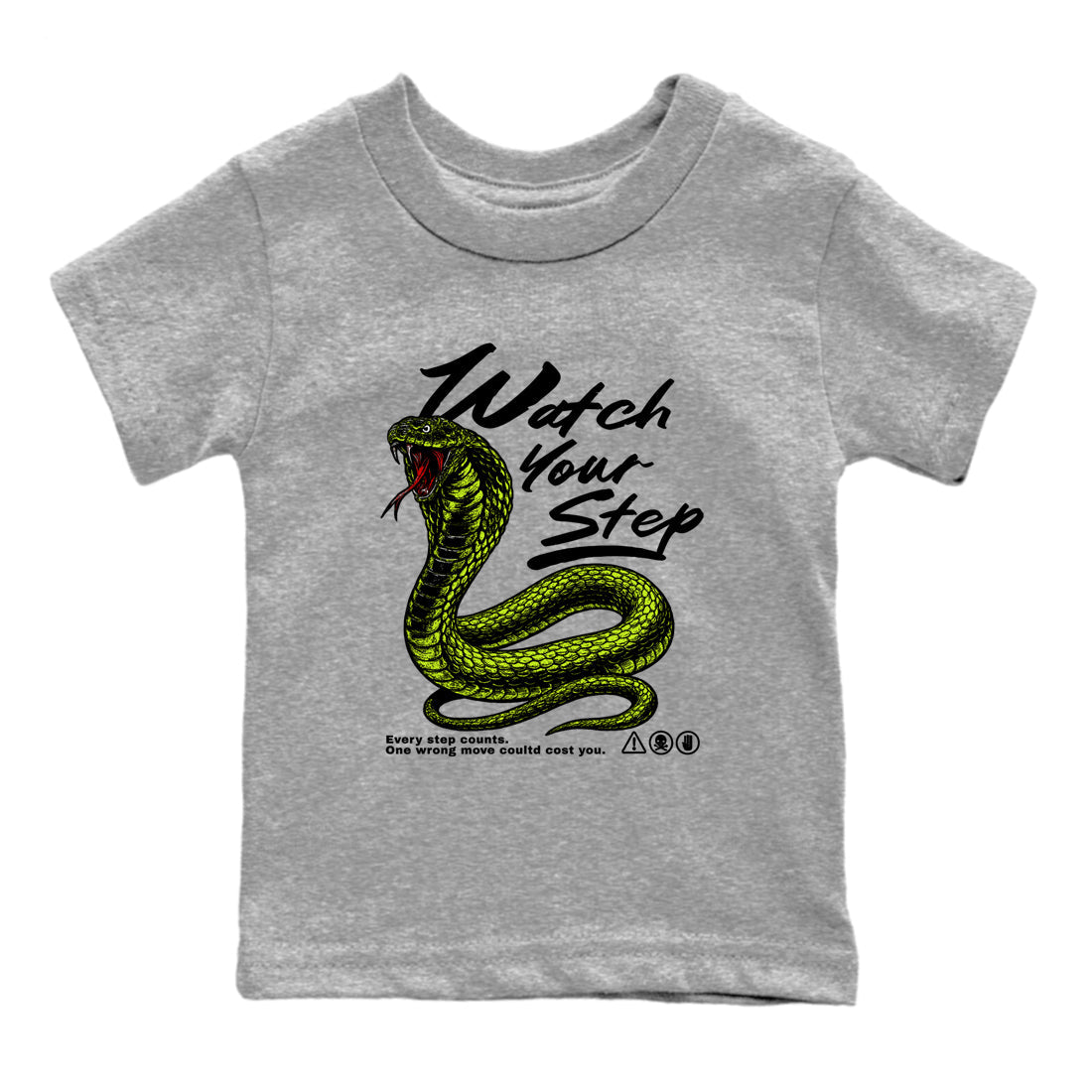 Watch Your Step snkmatch Tees Kids - Air Foamposite One Black Volt