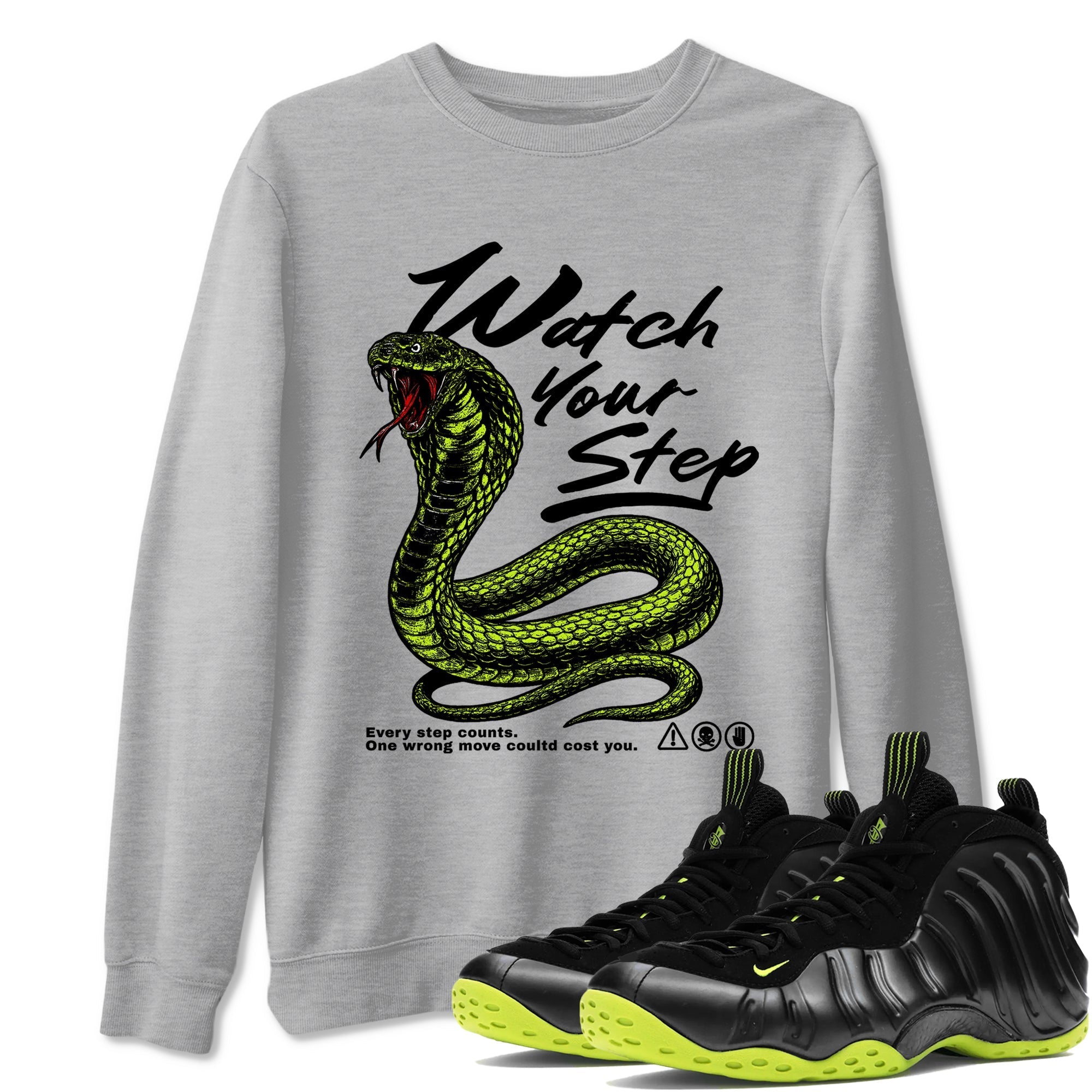 Watch Your Step snkmatch Tees - Air Foamposite One Black Volt