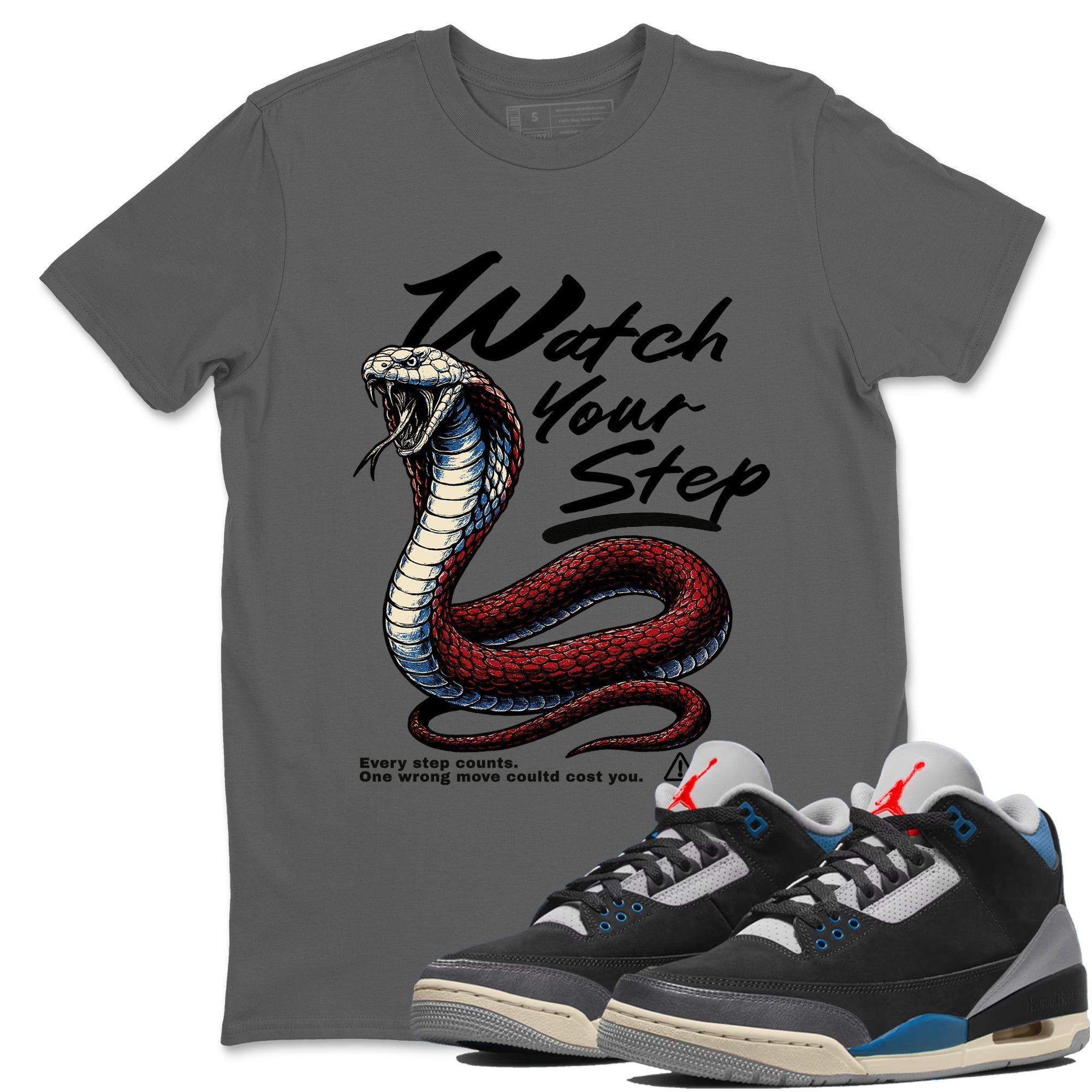 Watch Your Step snkmatch Tees - Air Jordan 3 Rare Air