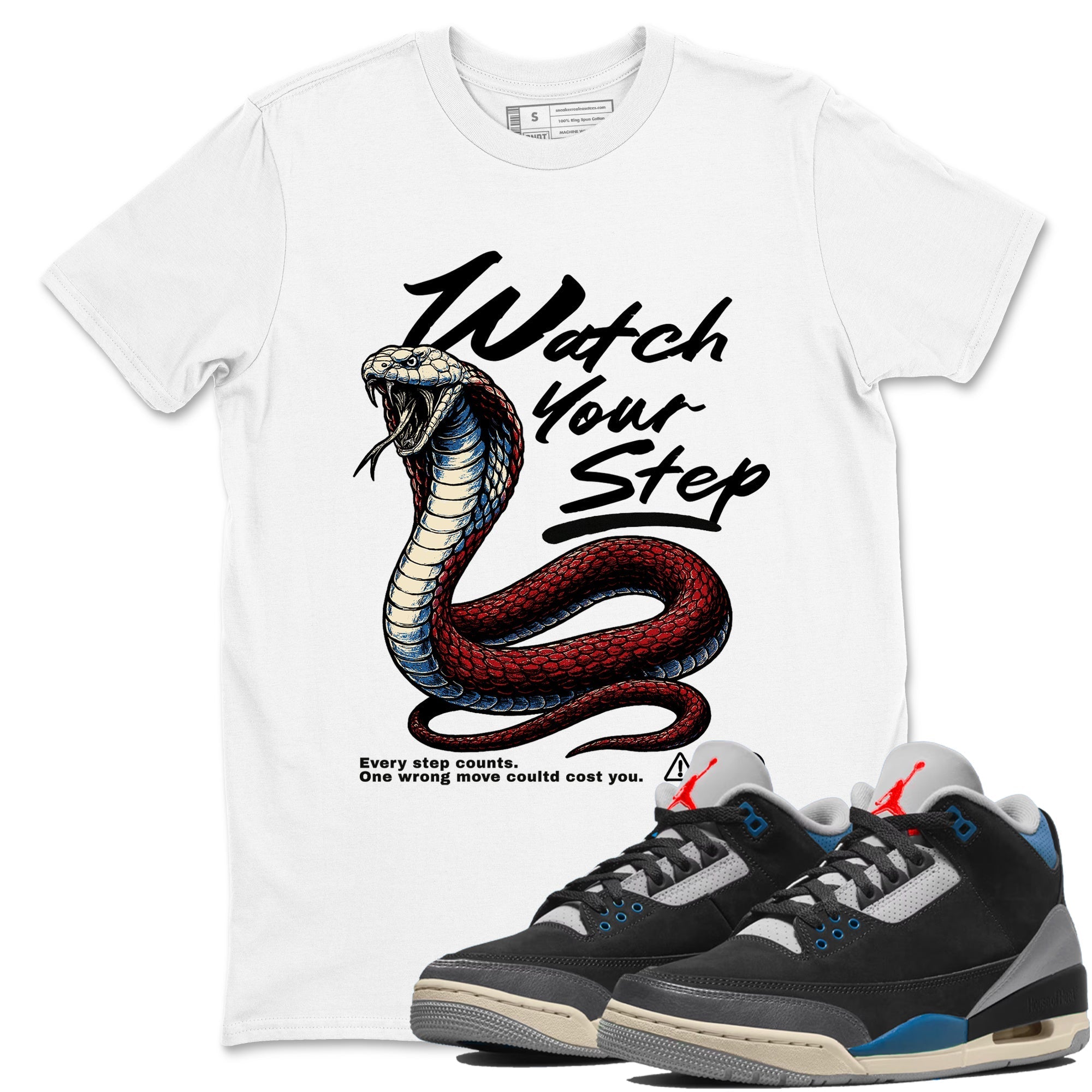 Watch Your Step snkmatch Tees - Air Jordan 3 Rare Air