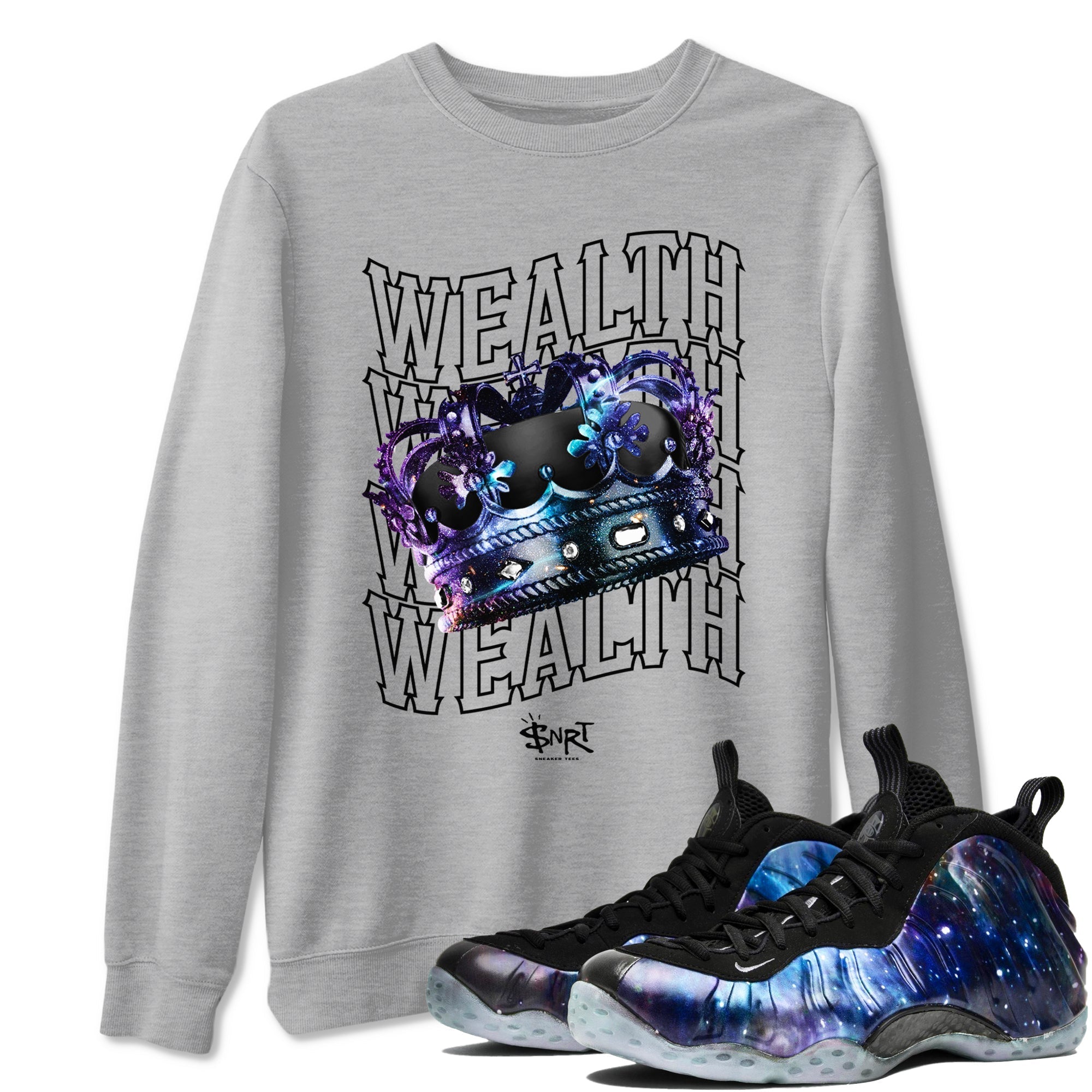 Wealth snkmatch Tees - Air Foamposite One Galaxy