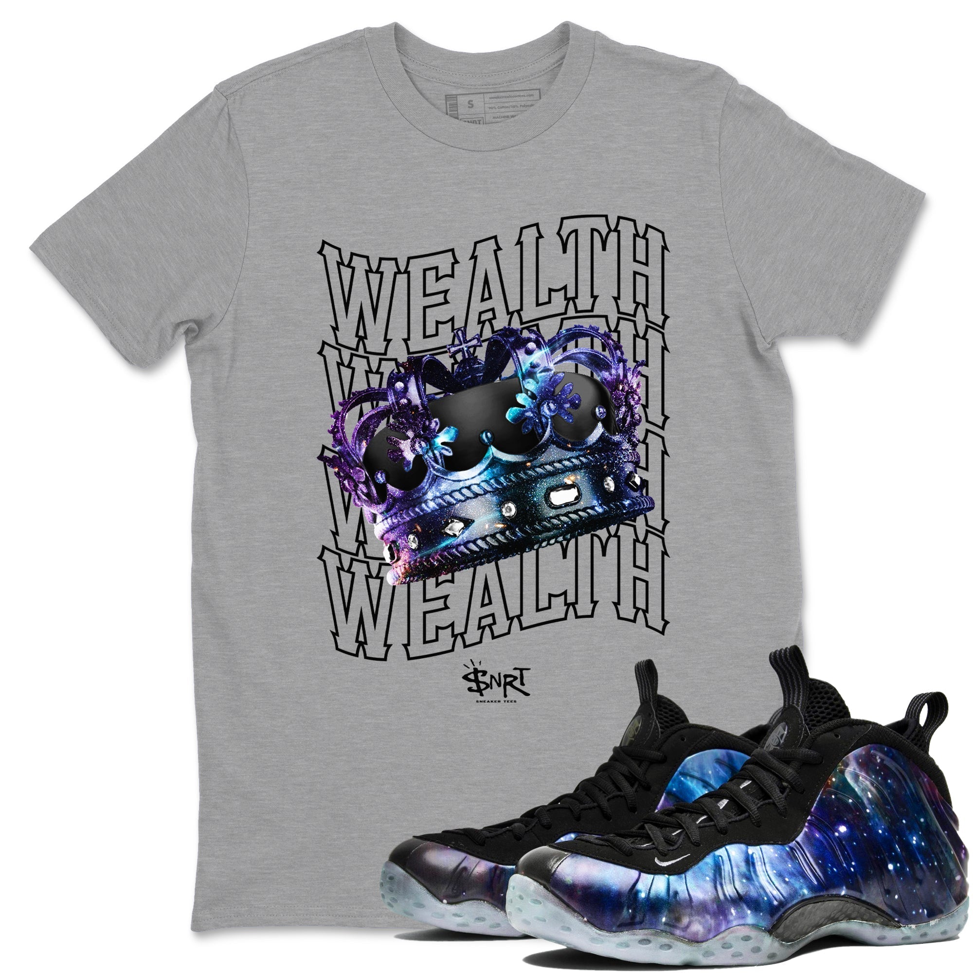 Wealth snkmatch Tees - Air Foamposite One Galaxy